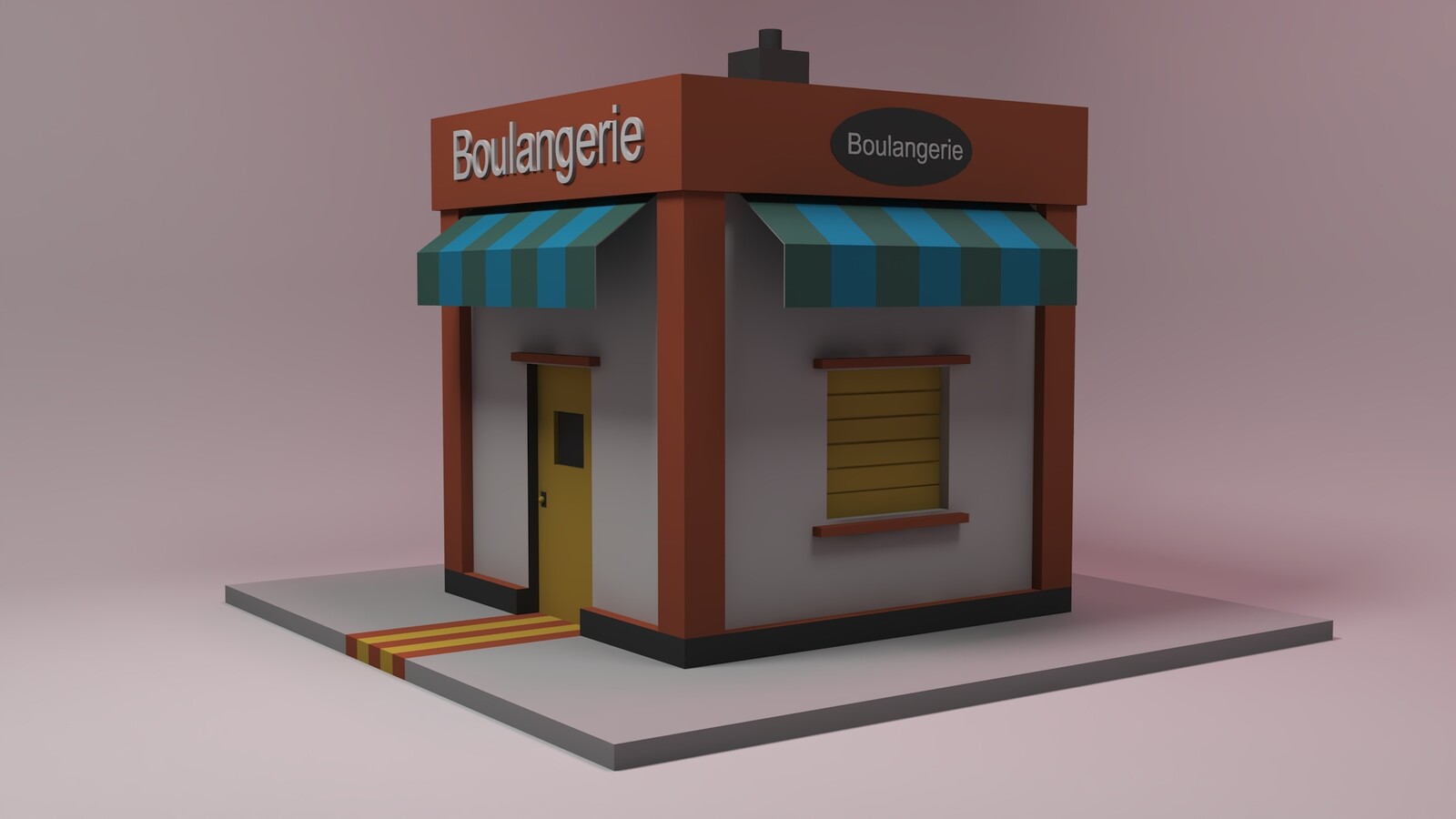 3d models games low poly bakery