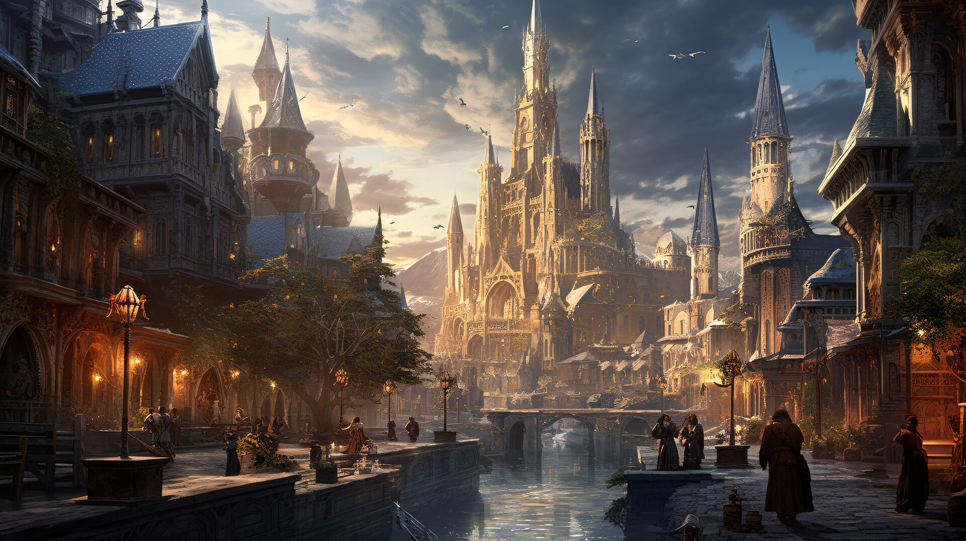 Human environment concept art