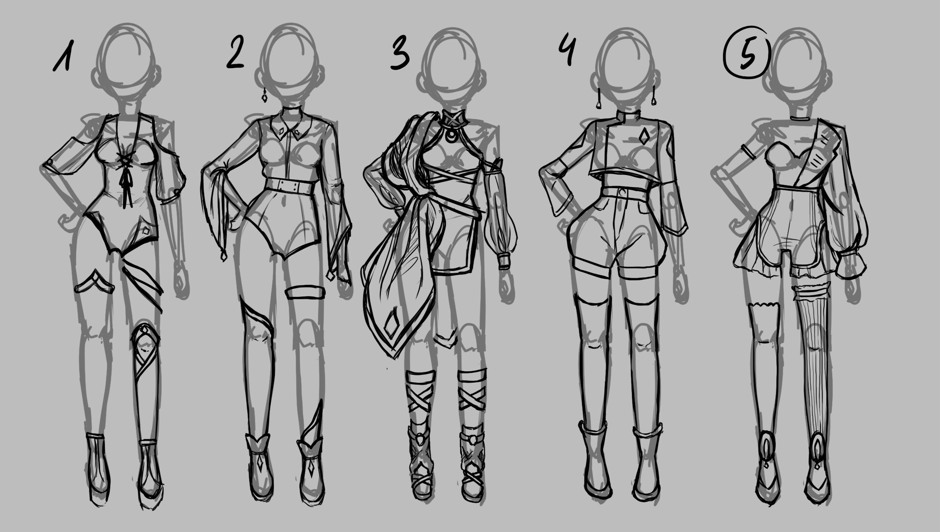 Female Character Design Template