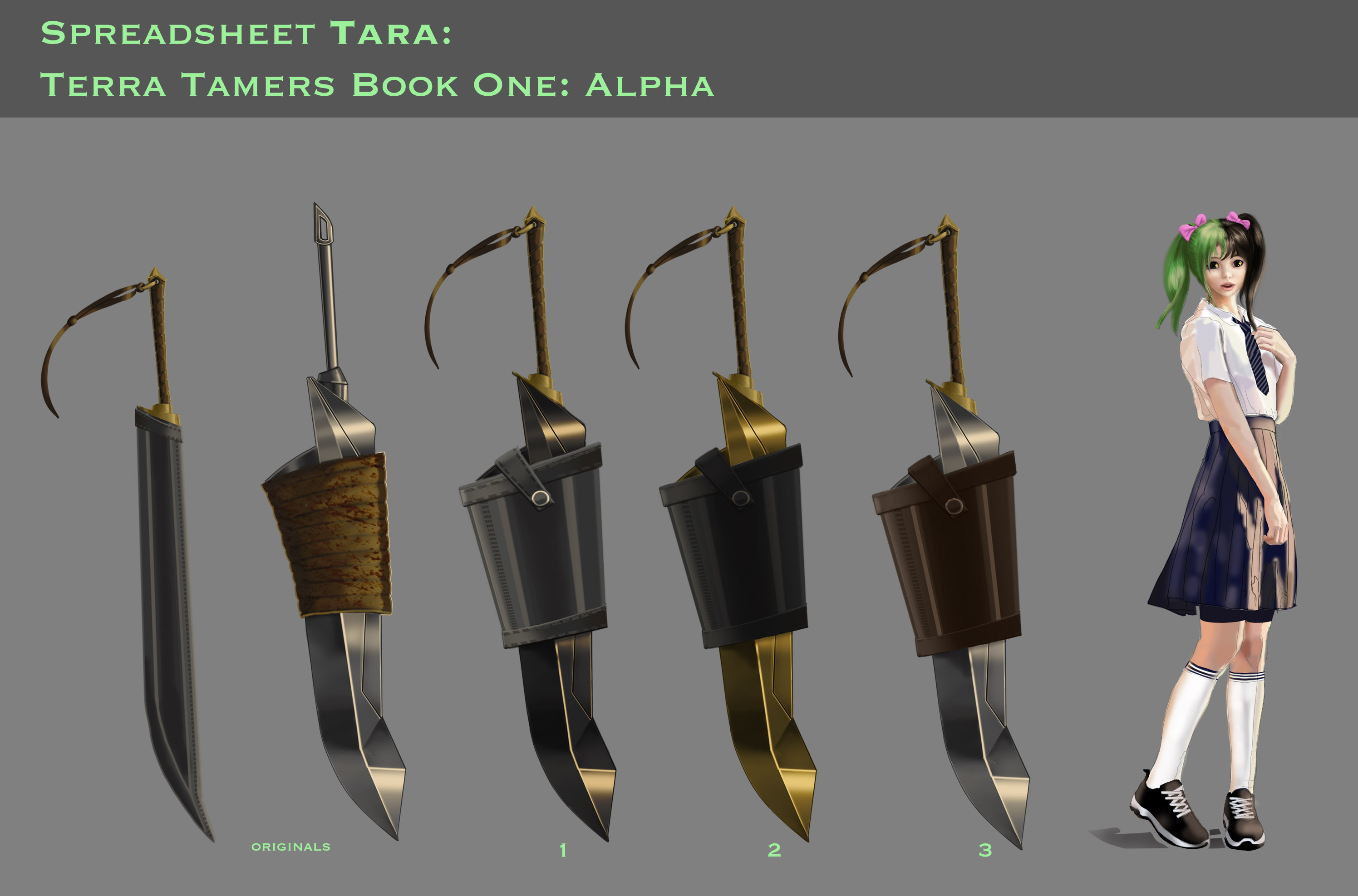 Tara's weapon concept line-up