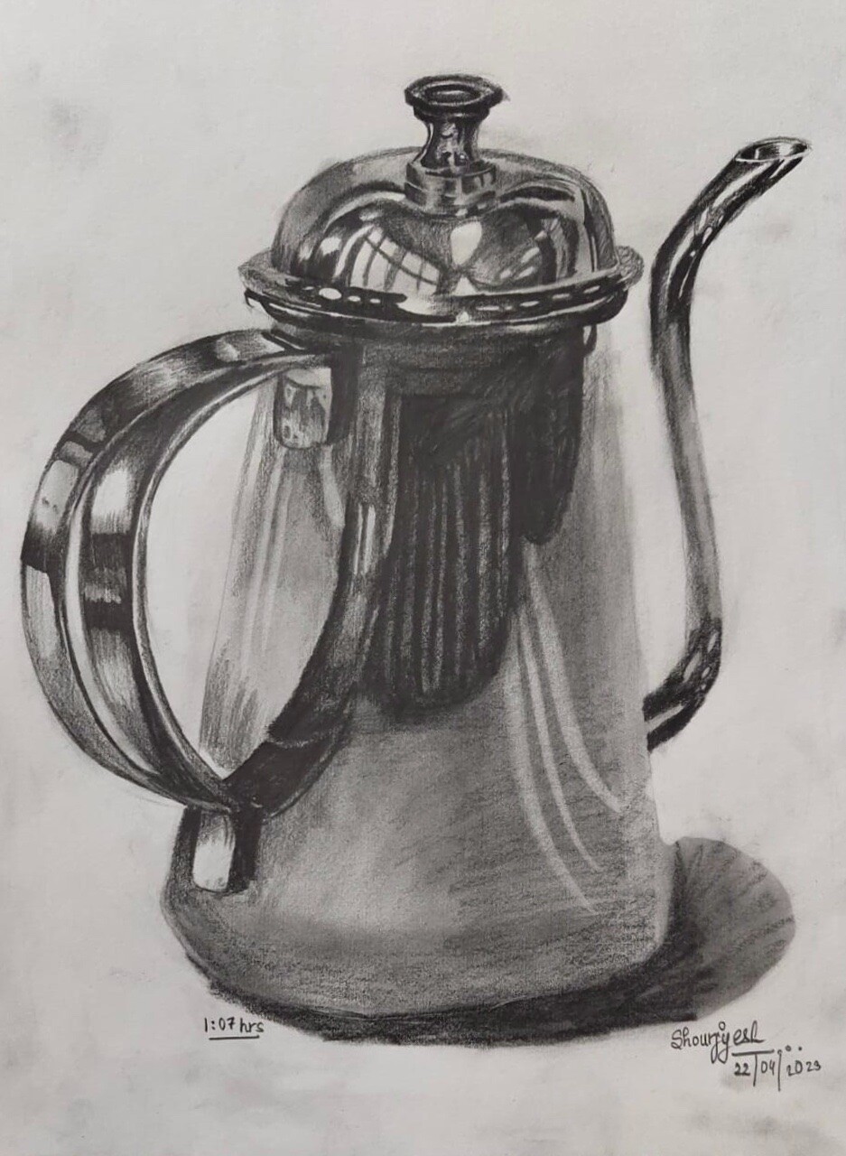 Glass jug (drawing) — Hive