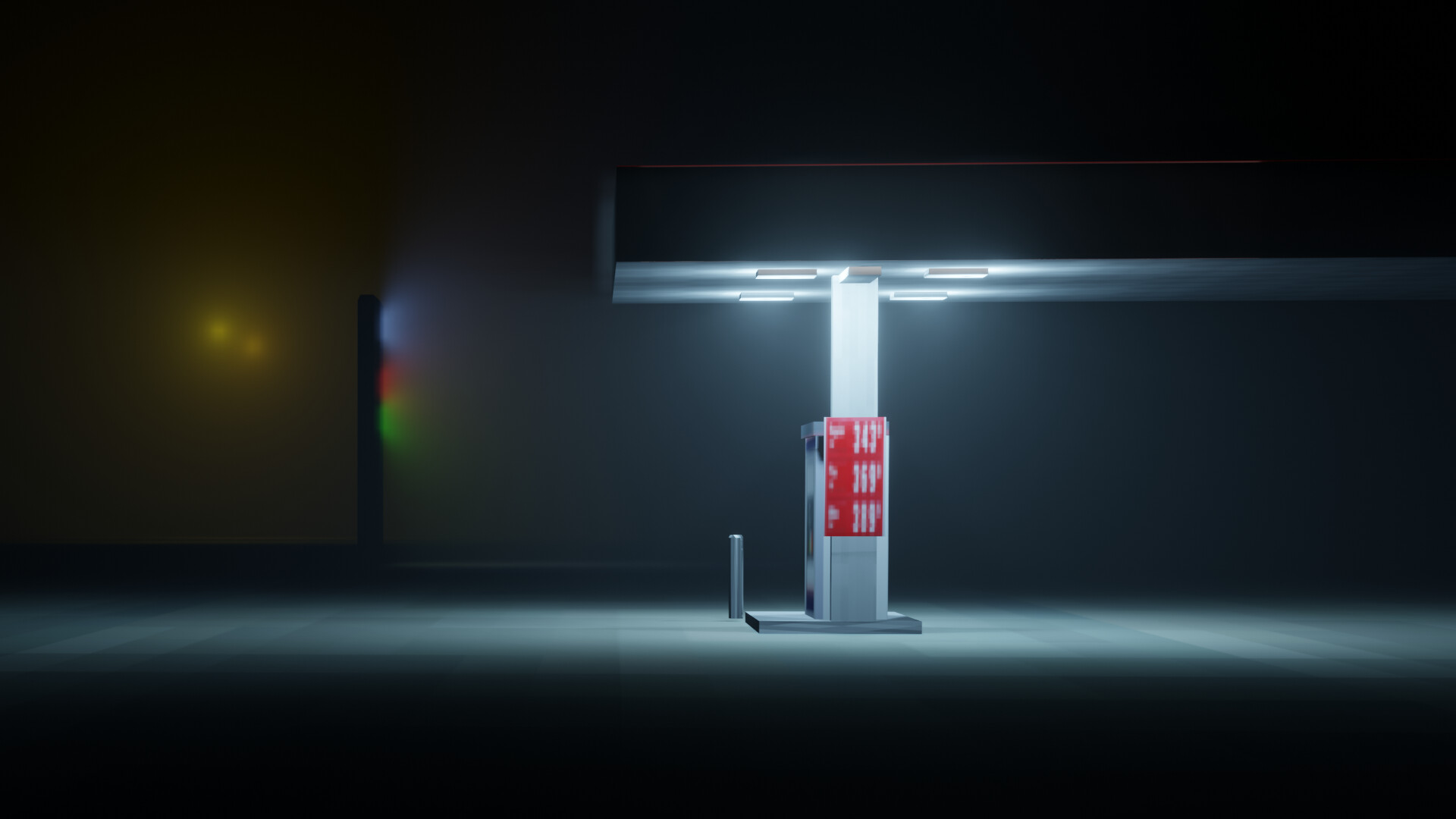 ArtStation Gas Station Liminal Space PS1 Style artstation-gas-station-liminal-space-ps1-style