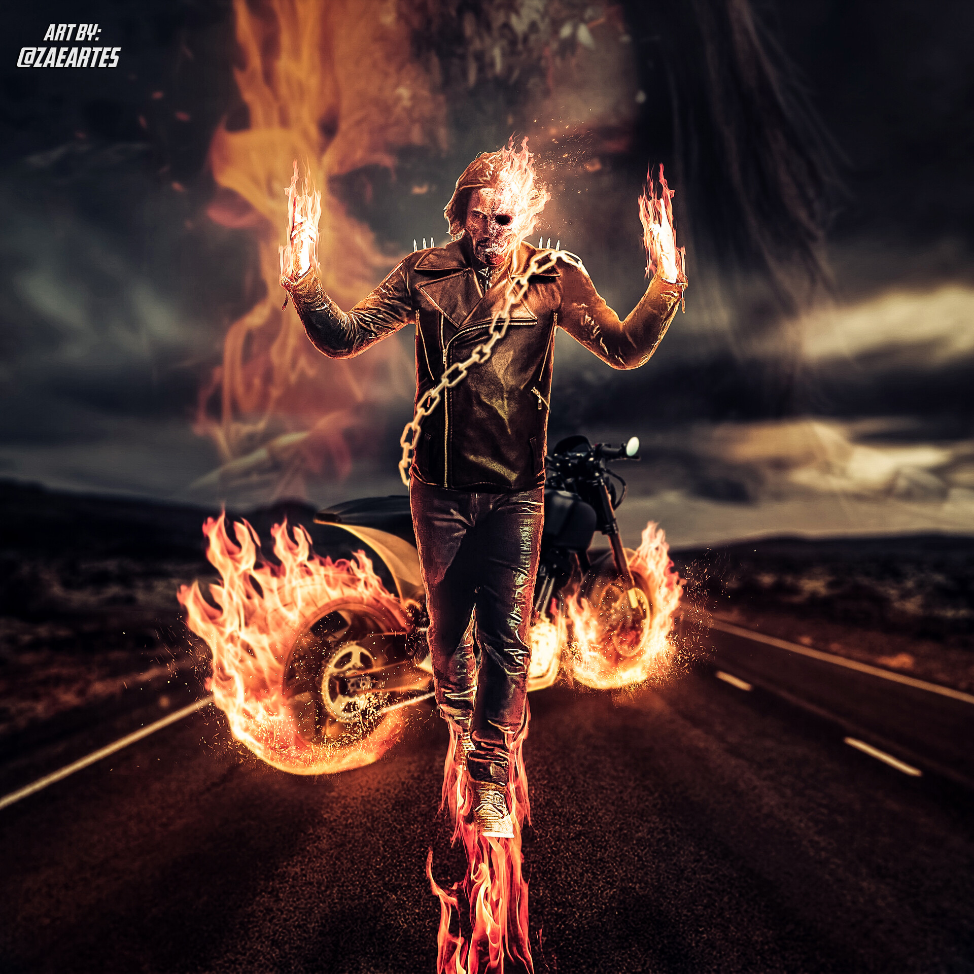 ARTEIROS - O Motoqueiro Fantasma - Ghost Rider — Steemit