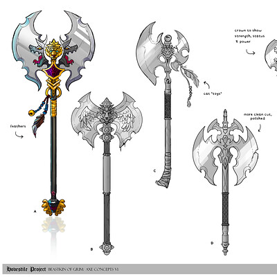 Hovestile Project: Weapon Concepts - Axe