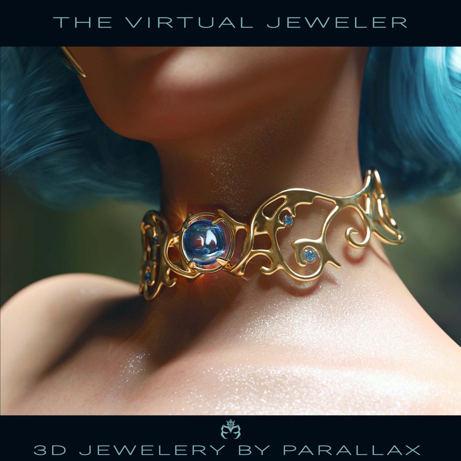 3D Organic Necklace by ParallaxCreates