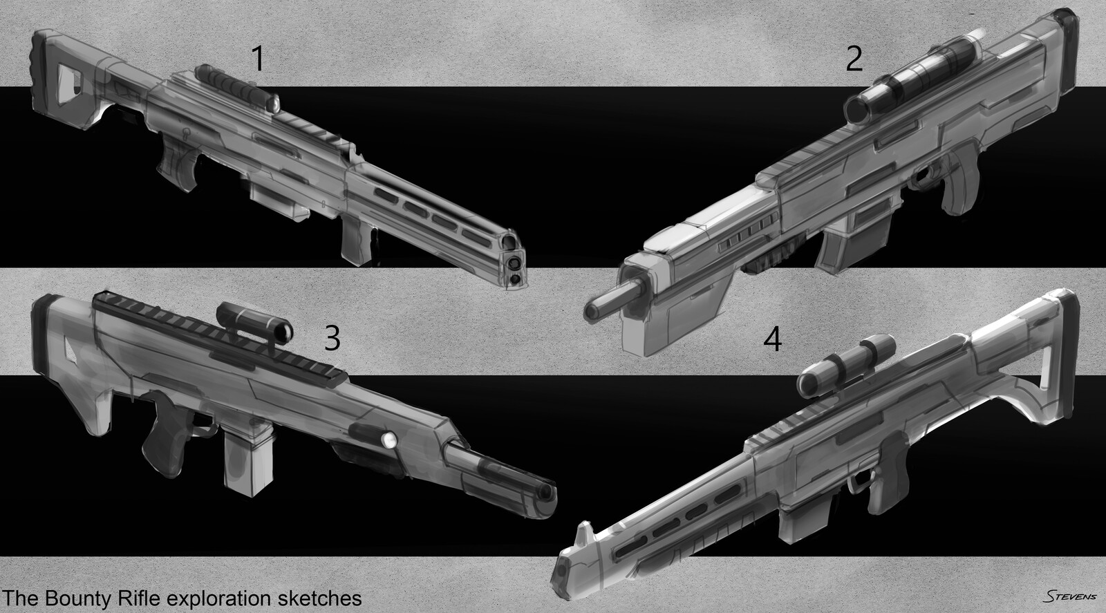 Rifle exploration sketches