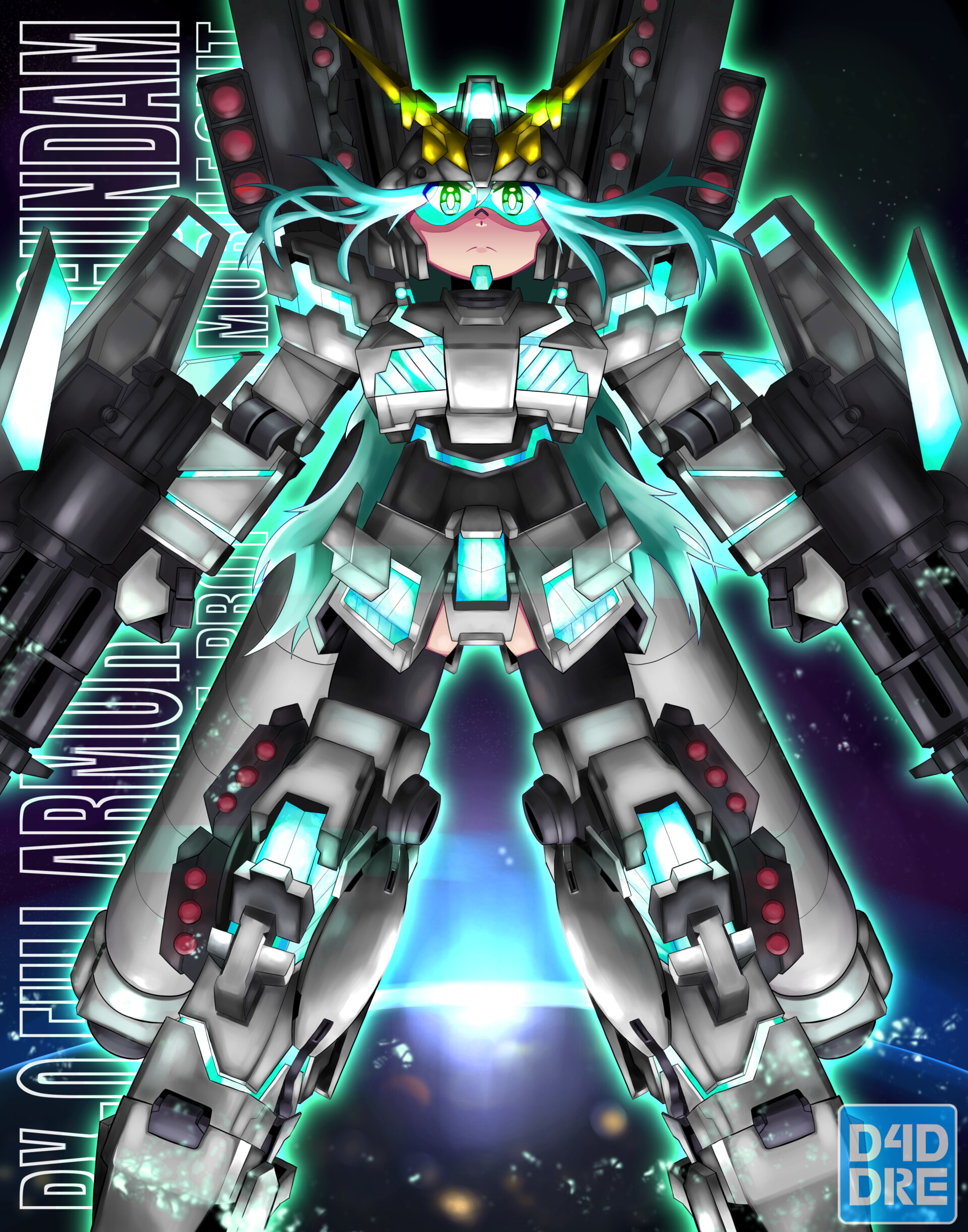 ArtStation - Full Armor Unicorn Gundam MS Girl