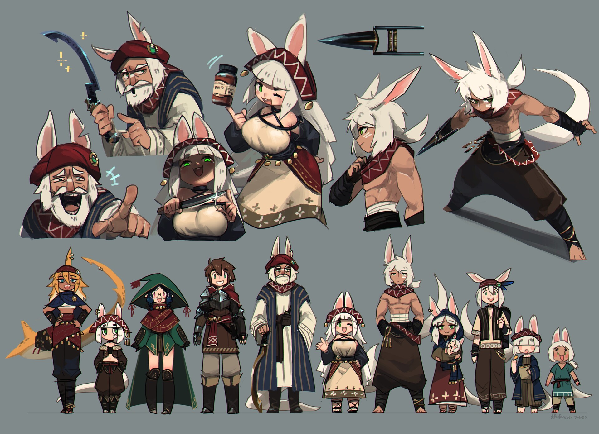 Artstation bunny people