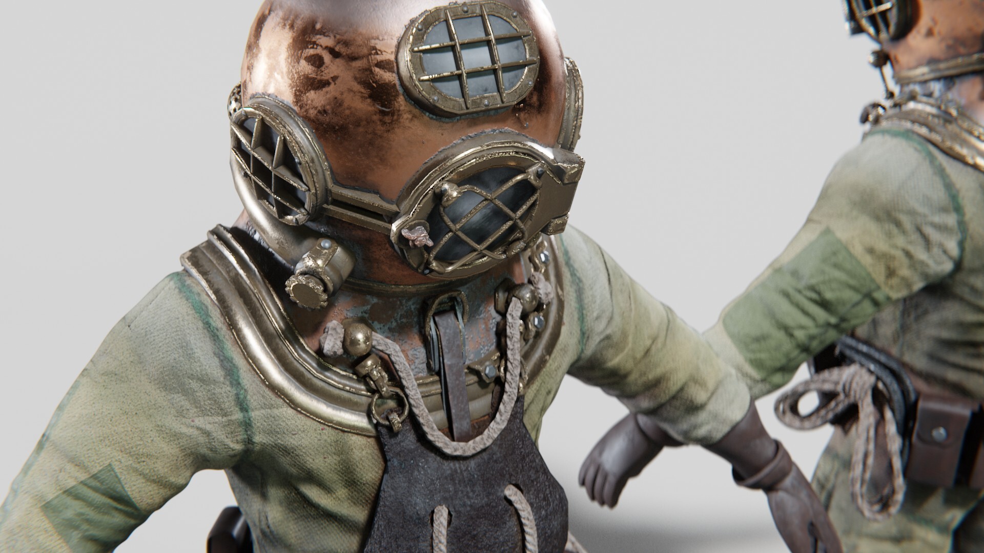 ArtStation Copper Bronze Diving Suit