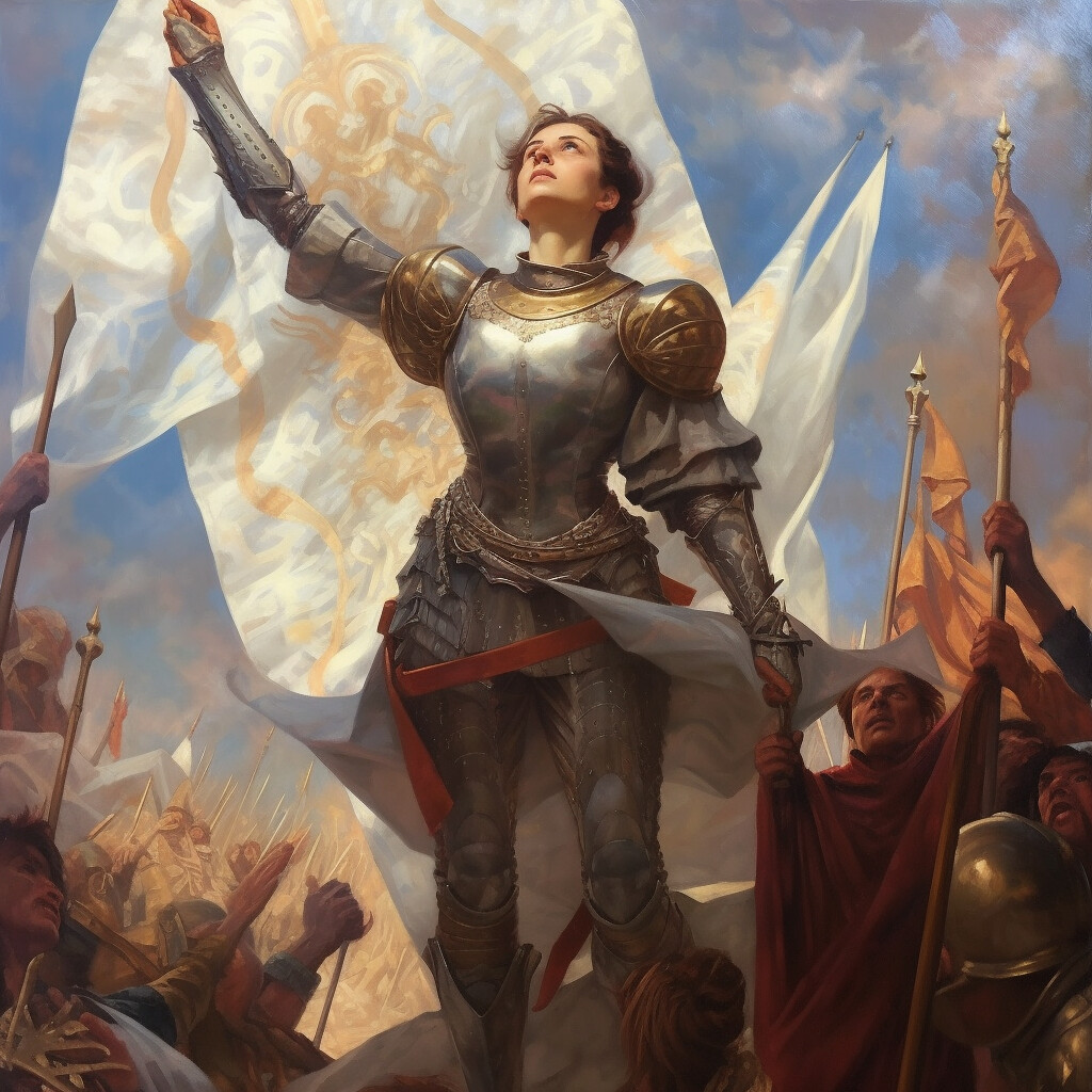 Midjourney Rando Masterpiece Oil Painting Beautiful Joan Of Arc Full 32 Midjourney Rando F F Pal Faberfable Masterpiece Oil Painting Beautiful Joan Of Arc Full 32