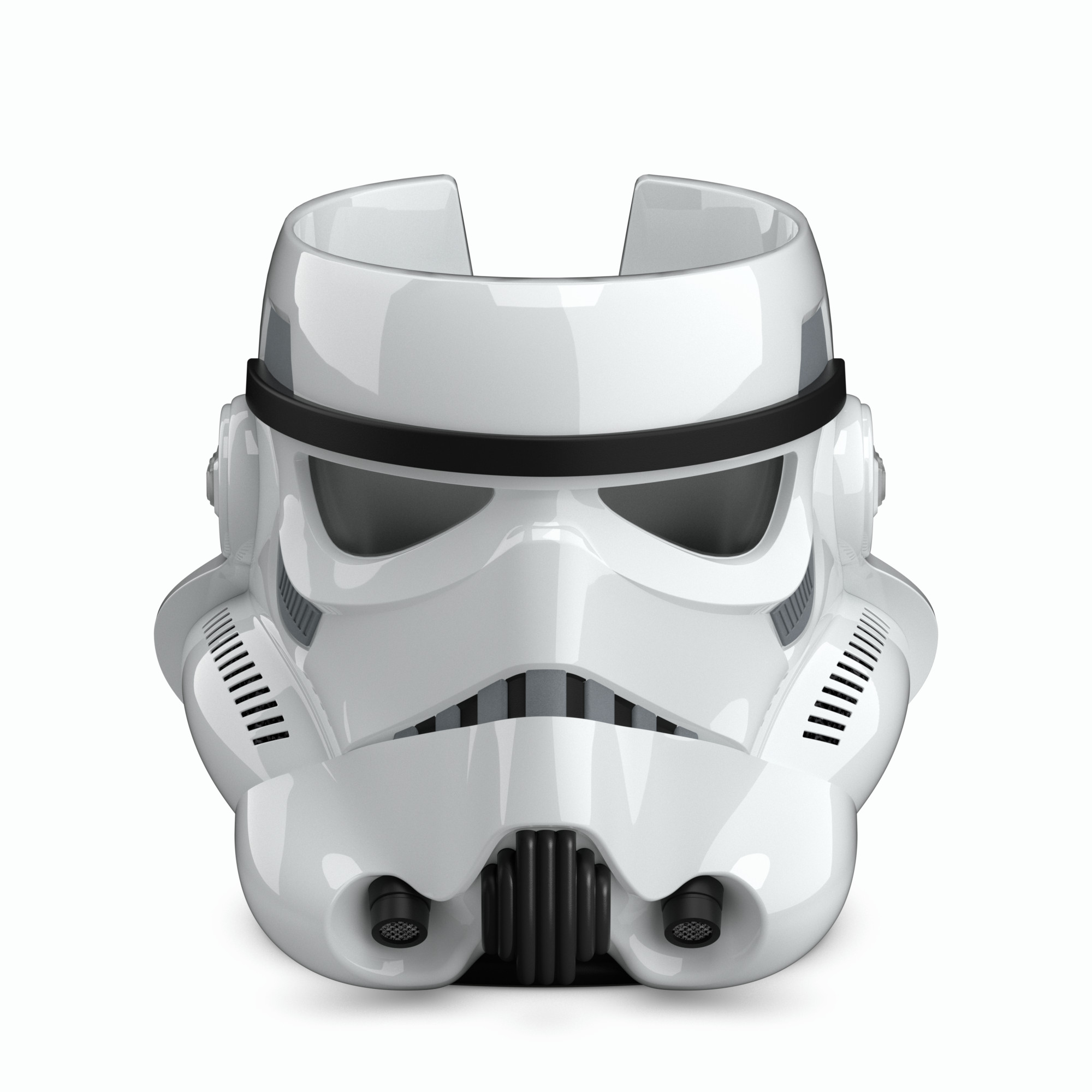 Product render of Stormtrooper Helmet. Lighting, compositing, and material creation were made in Cinema4D