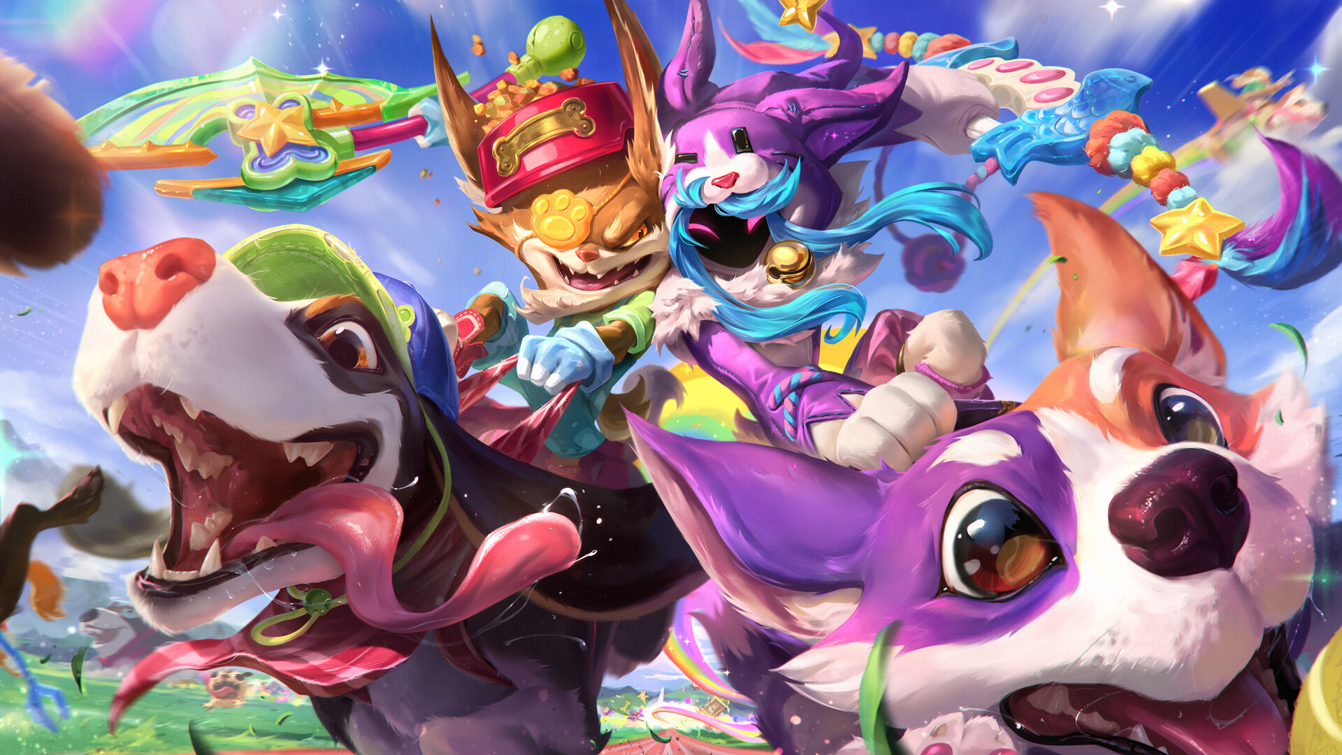 Horace hsu cats and dogs kled and kindred splash art