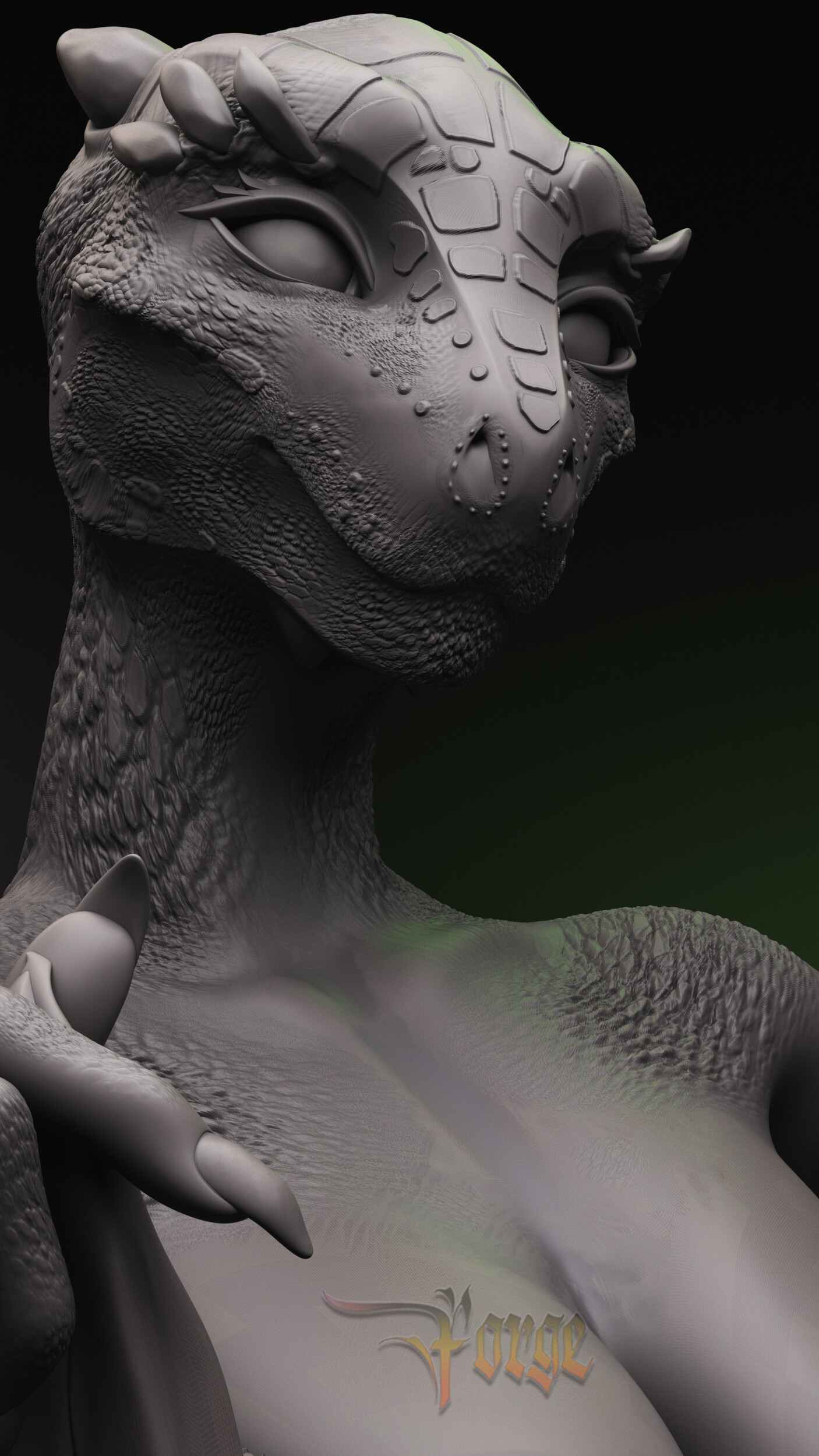 ArtStation - Lusty Argonian Maid fansculpt