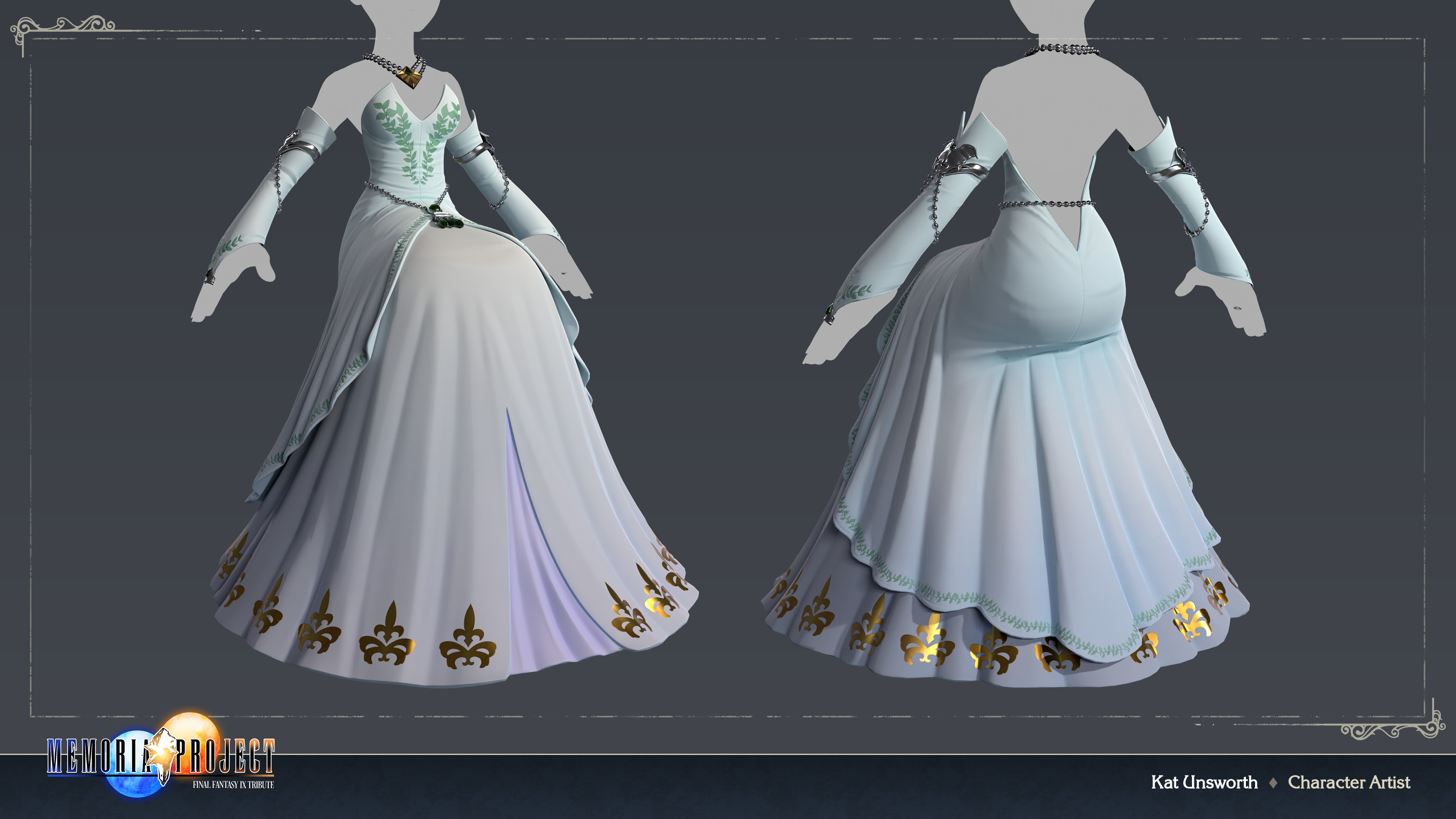 ArtStation - Memoria Project - Garnet Dress