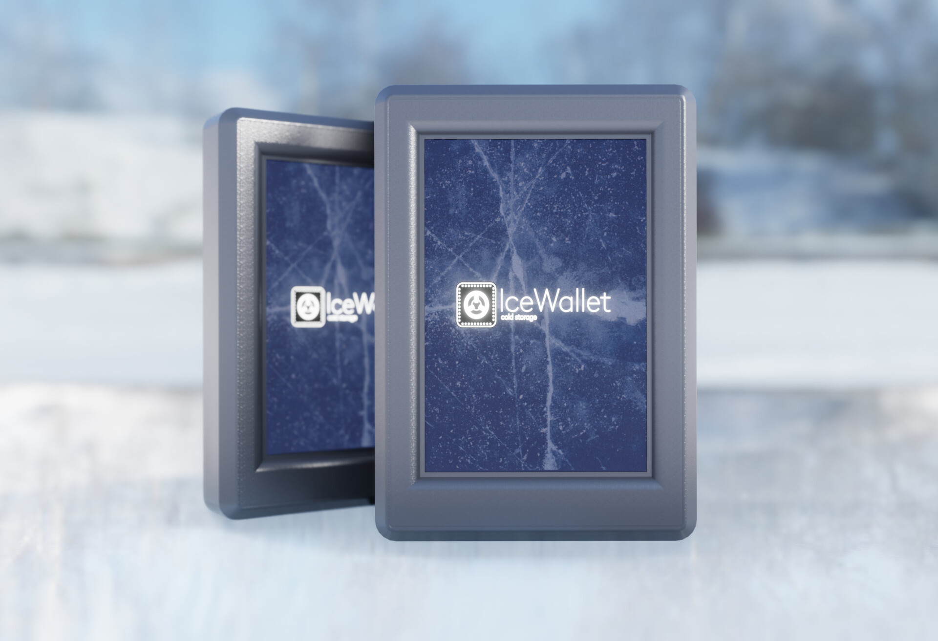 ArtStation - Ice Wallet - Crypto Cold Storage Device Product Renders
