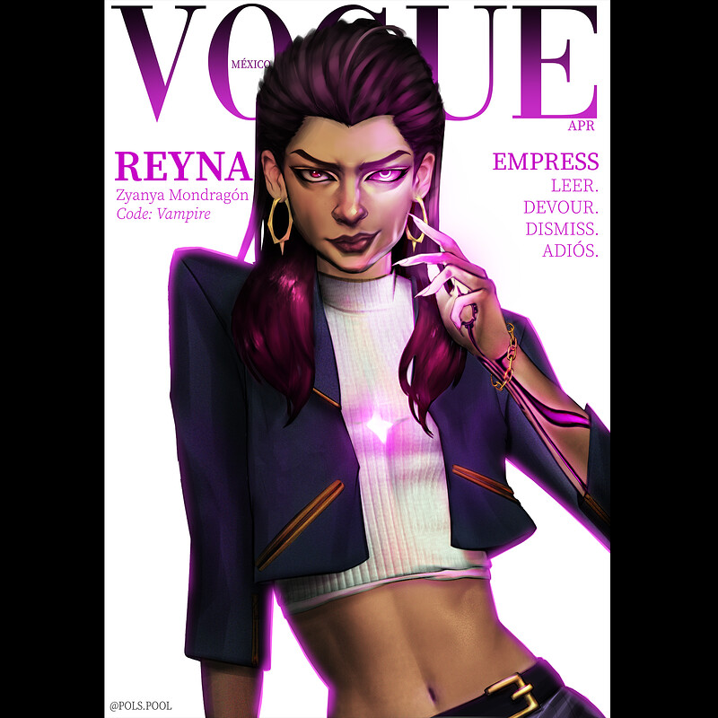 Valorant - Vogue Cover, Reyna Fanart 2023