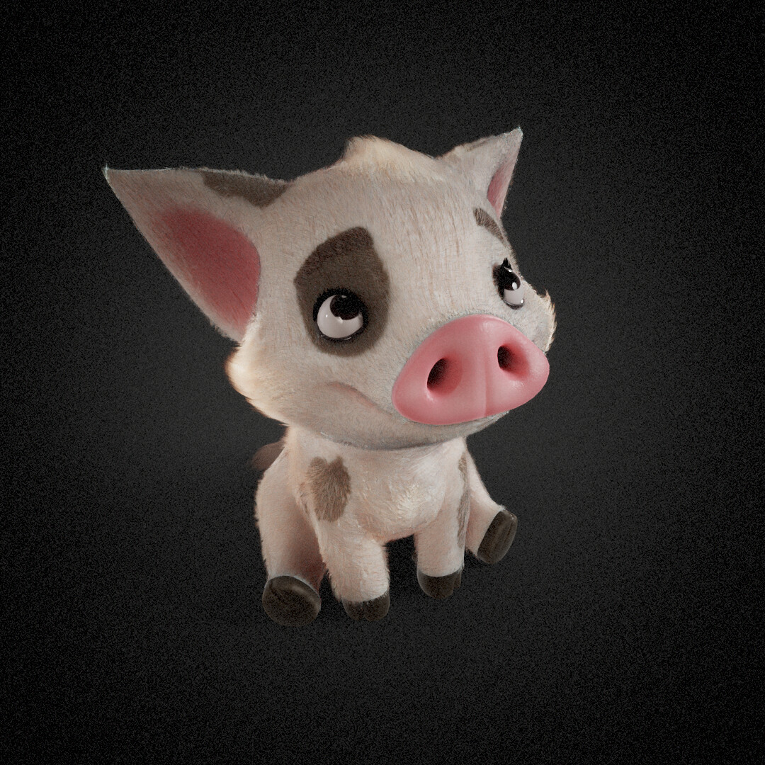 Pua Pig From Moana Fanart 3D Model By Michaeltarwater , 53% OFF