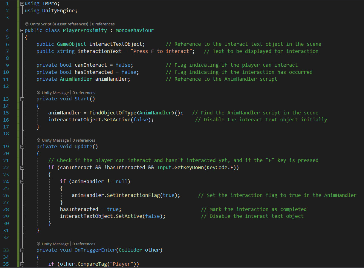 ArtStation - Player Proximity Unity C# Script