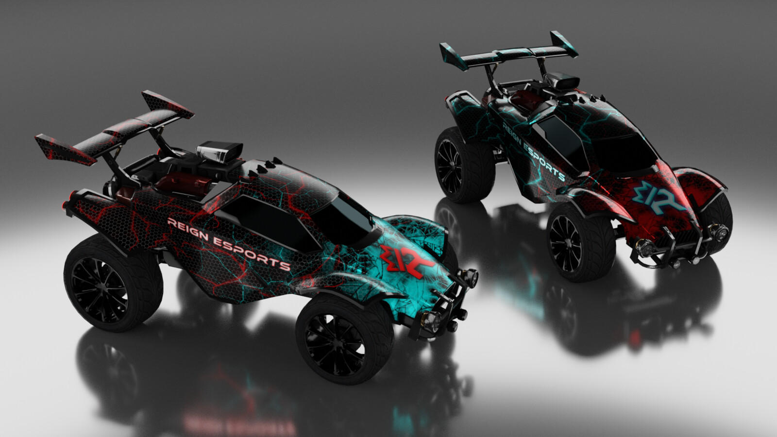 Commission Home and Away decal for Reign Esports.