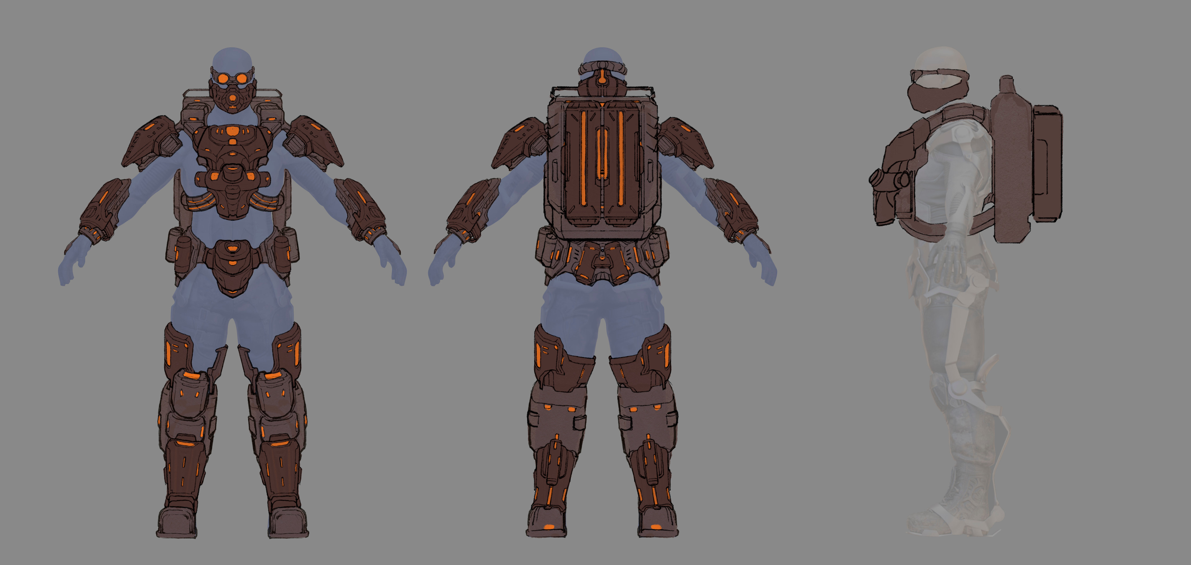 Sketch - Sci-fi armor 03 - T2