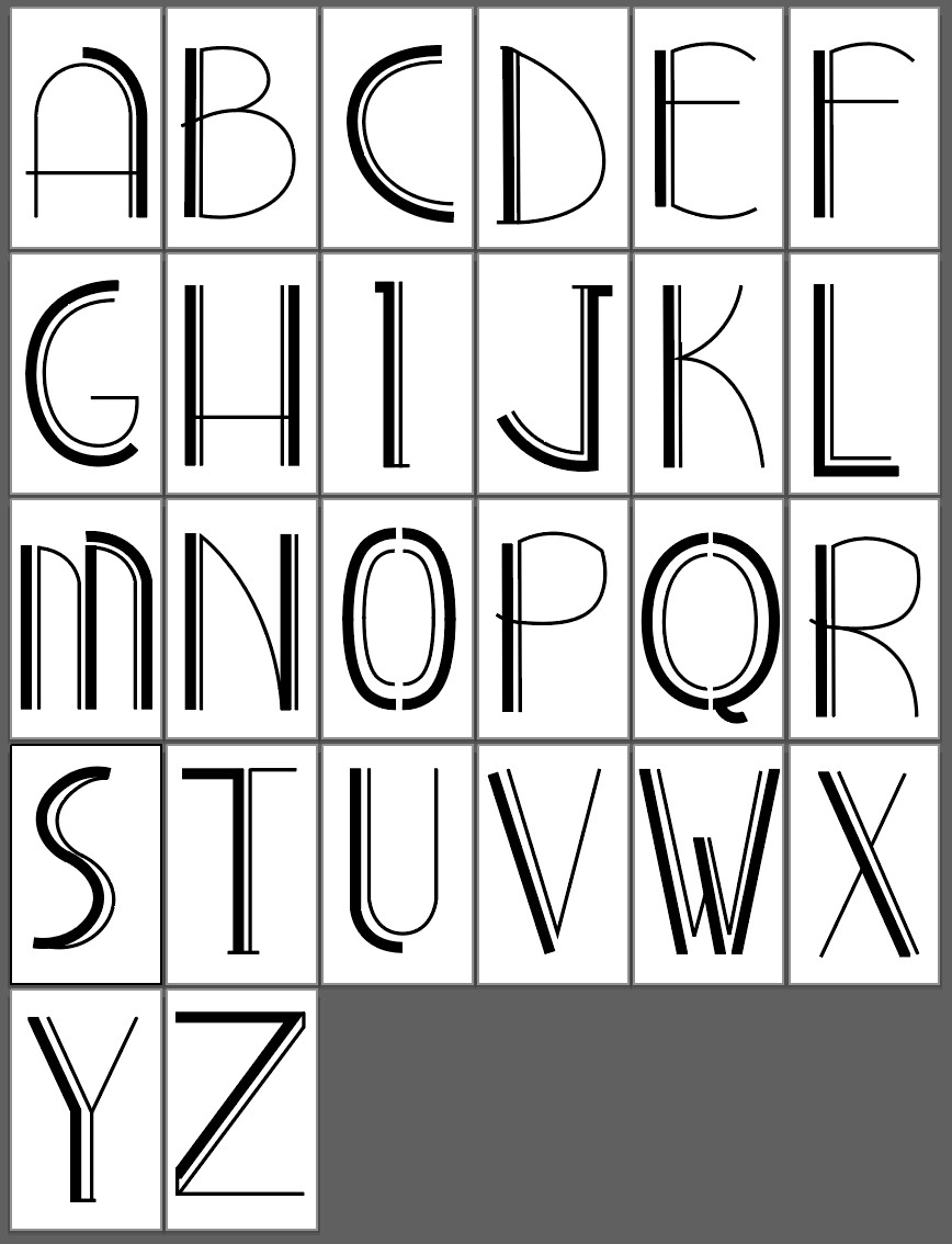 Ginele T. Chappy 1940's Style Font