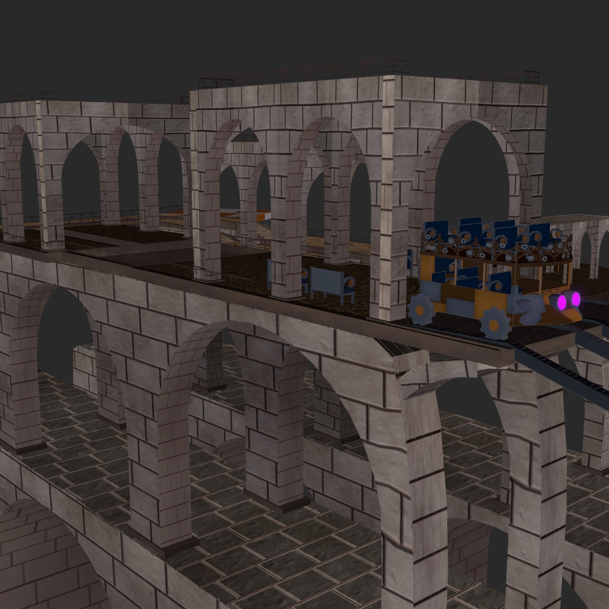 Aqueducts Platforms and Trolley