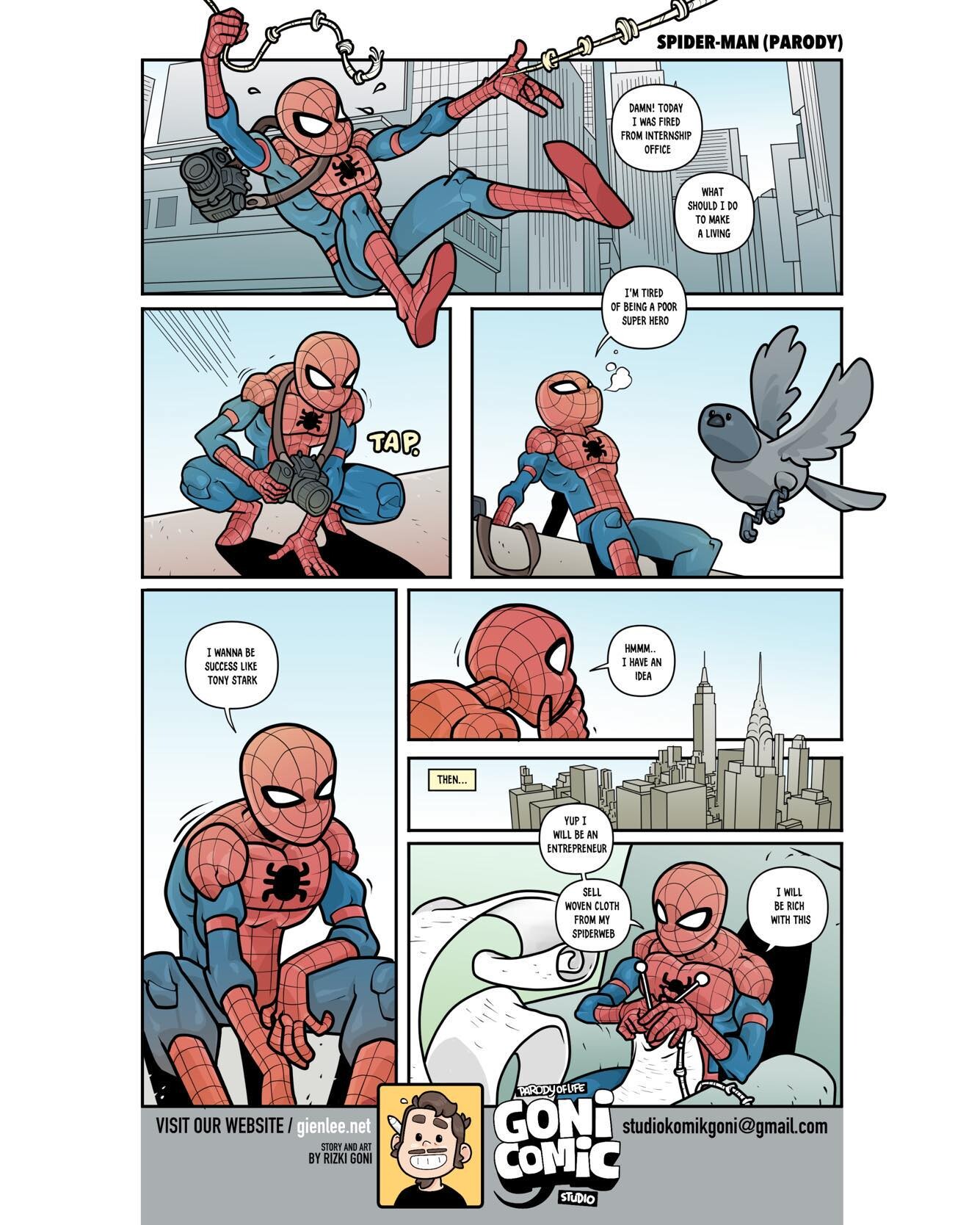 Spiderman parody deals