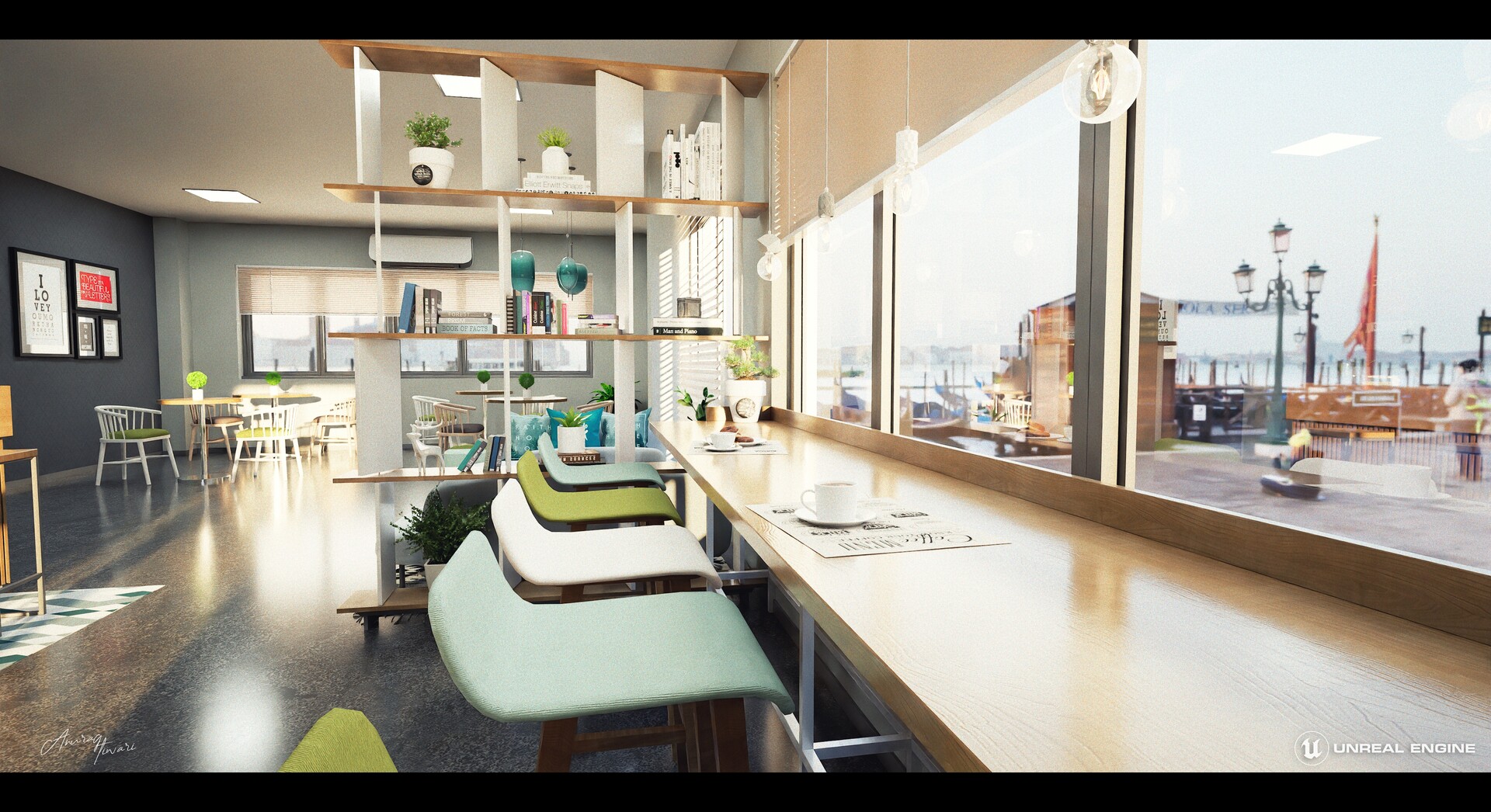 Anurag Tiwari - Coffee House - Modern Café Interior [Unreal Engine 5 ...