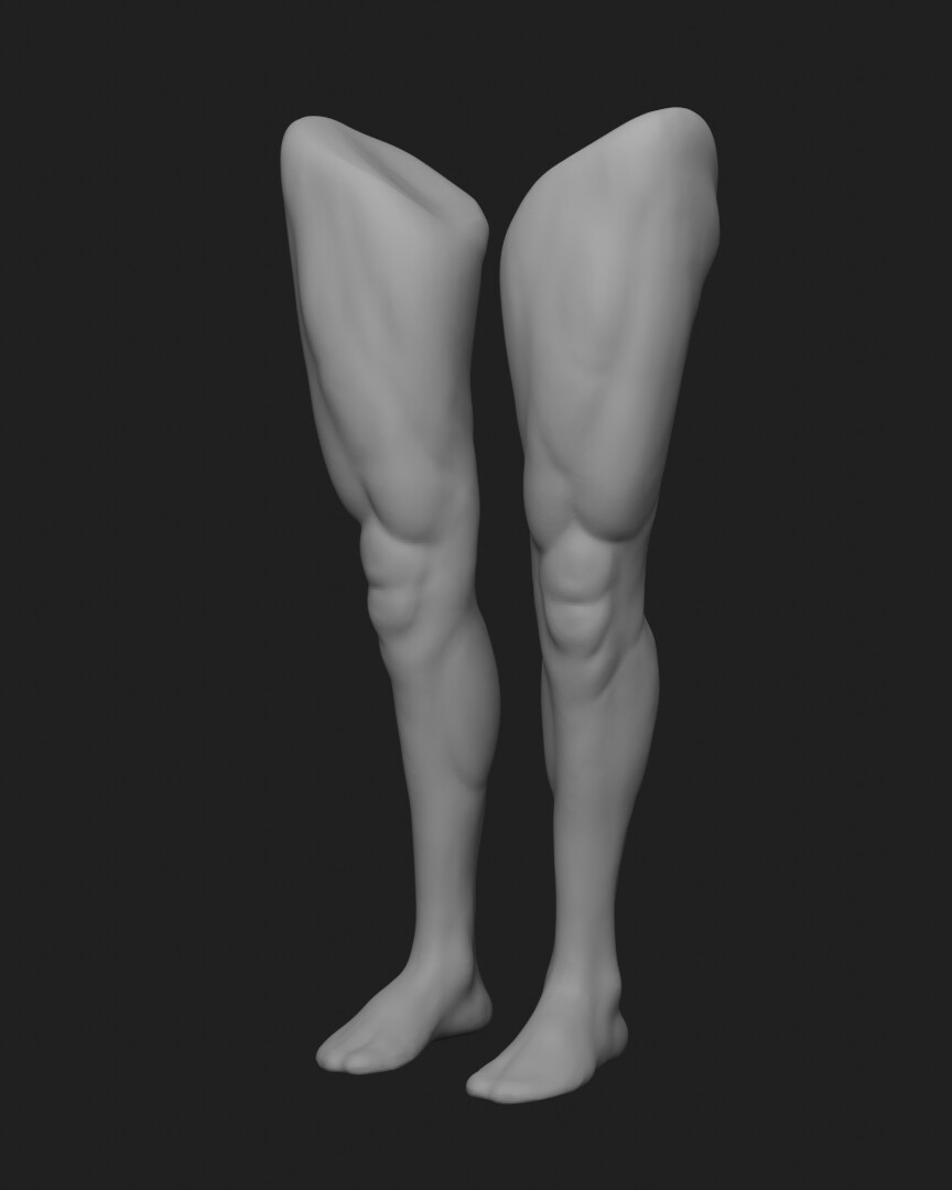 ArtStation Leg sculpting