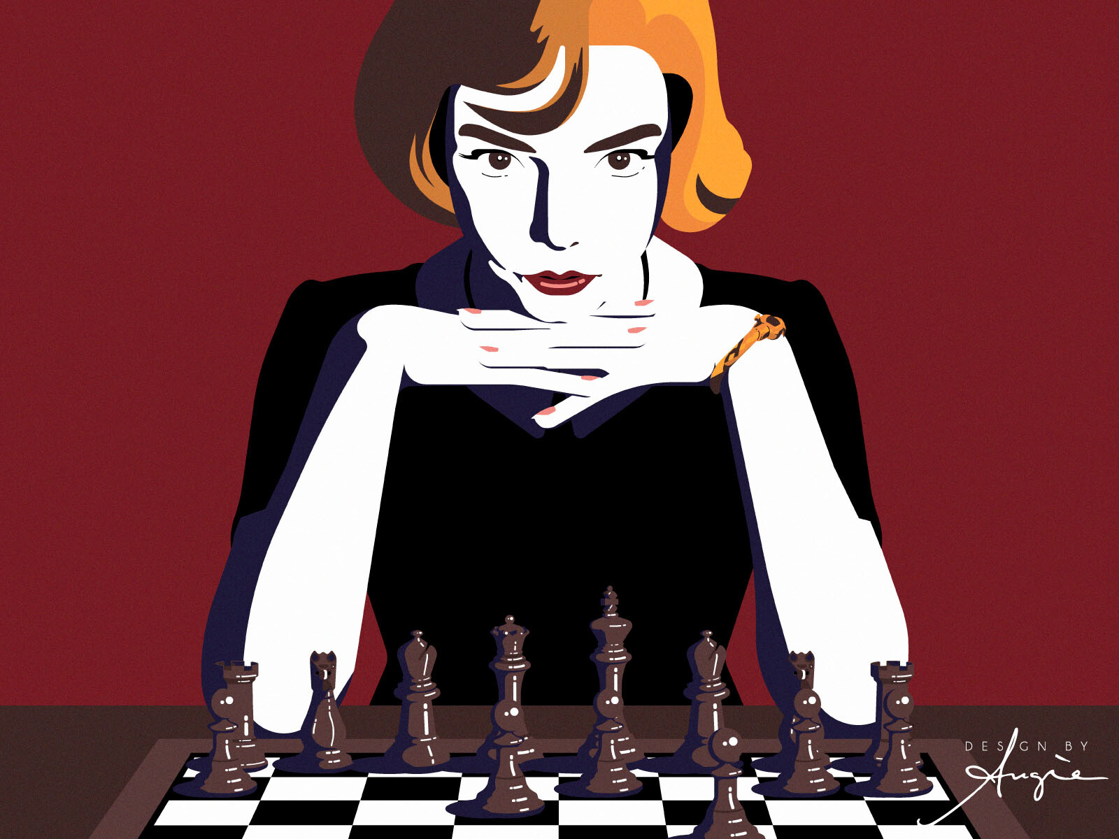 Illustration inspired by the series poster.