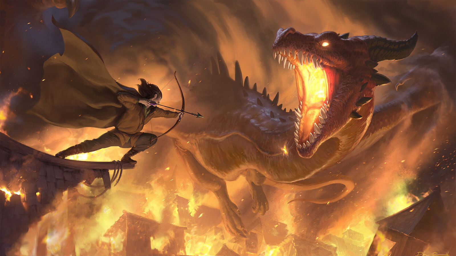 Bard the Bowman faces Smaug