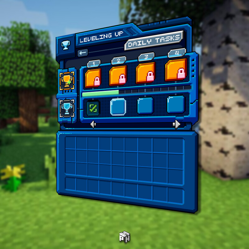 ArtStation Custom Leveling Up GUI
