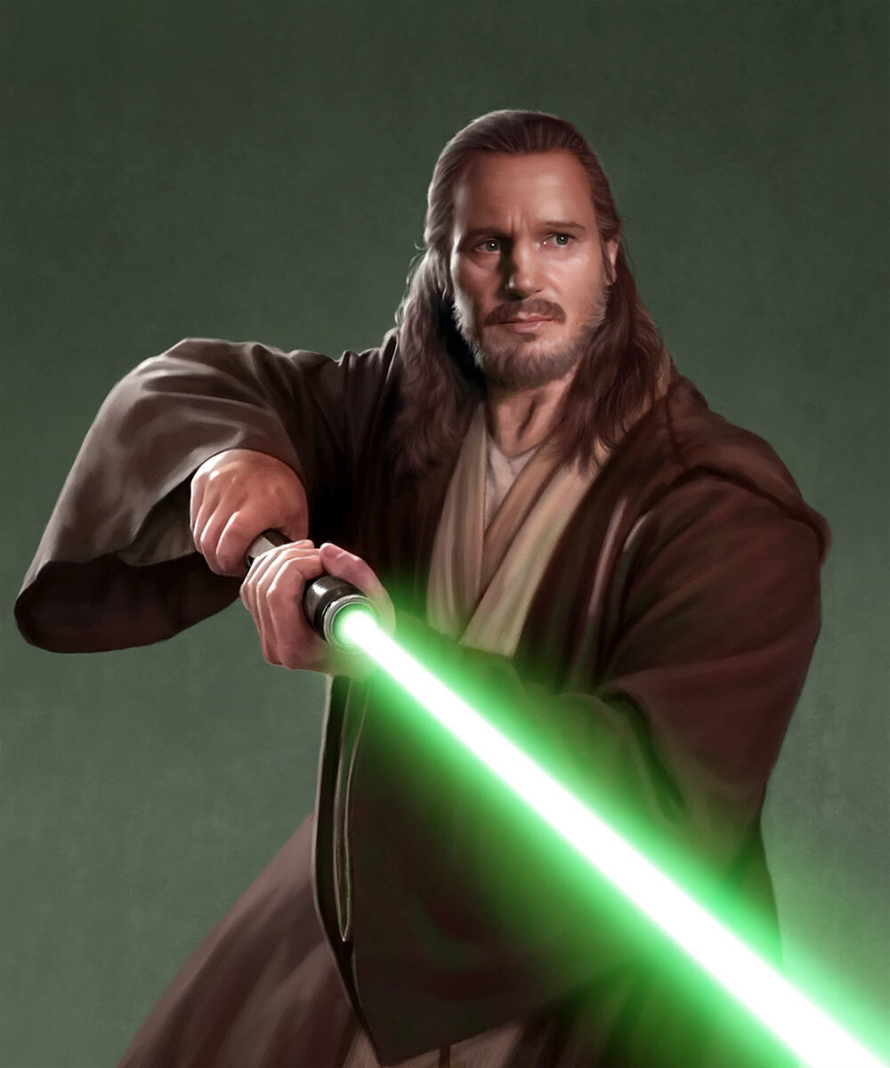 ArtStation - Qui-Gon Jinn Lightsaber