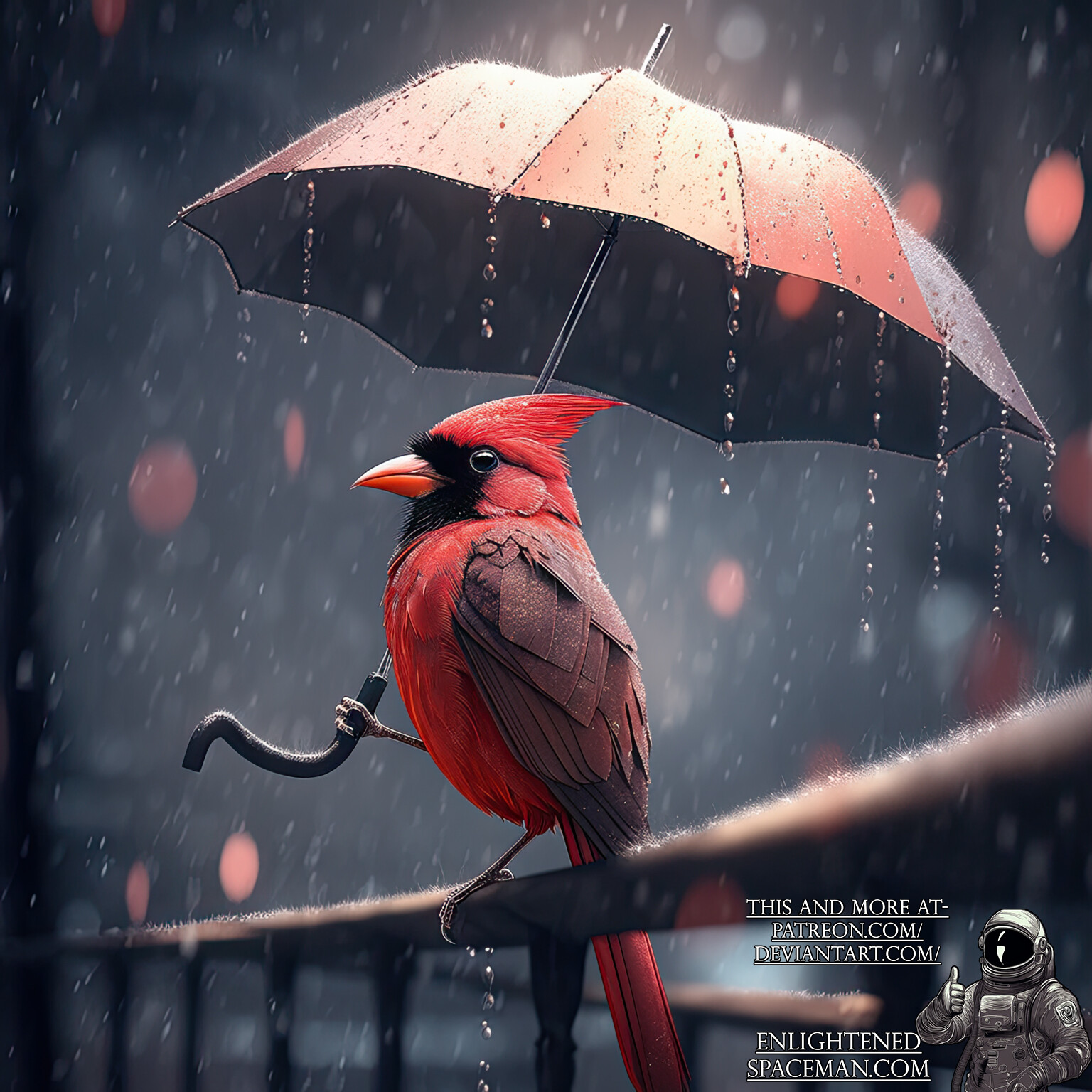 ArtStation - Birds in the Rain