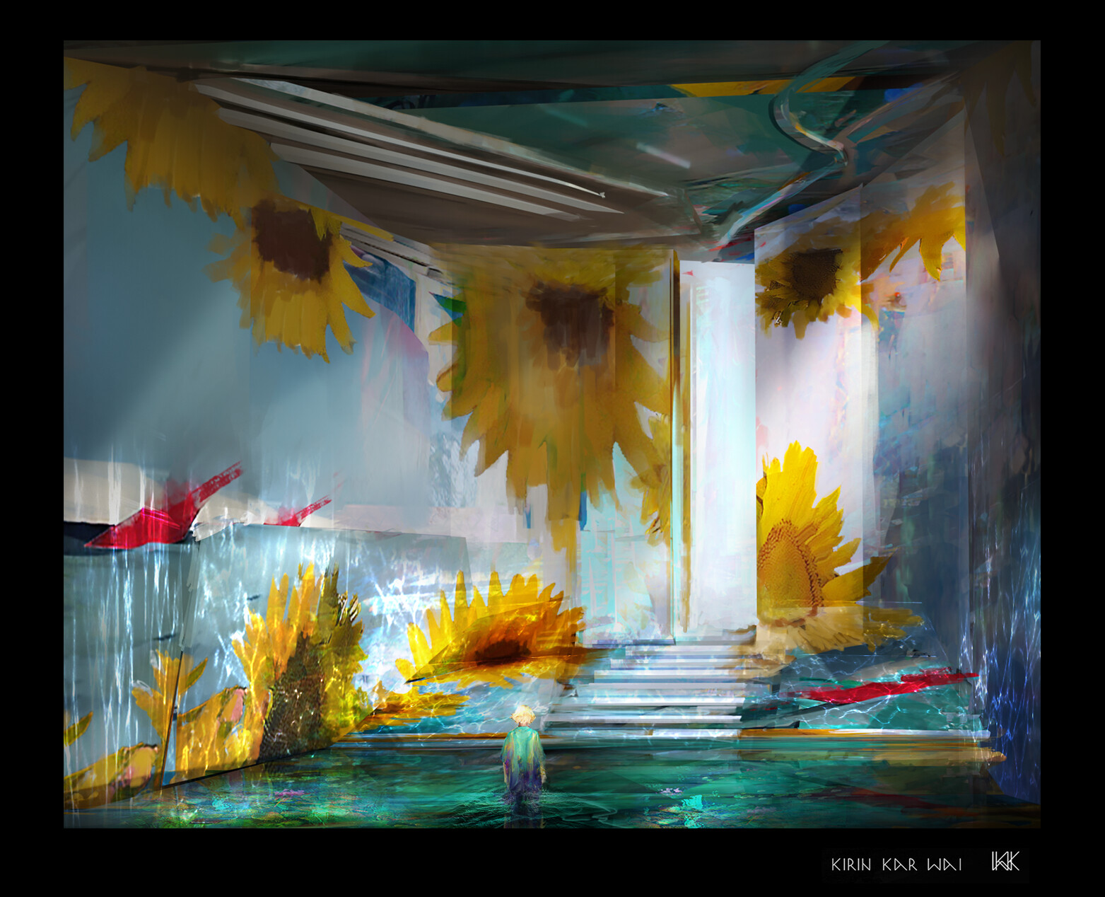 ArtStation Cherish All Flowers in Time bend towards the Sun Gate