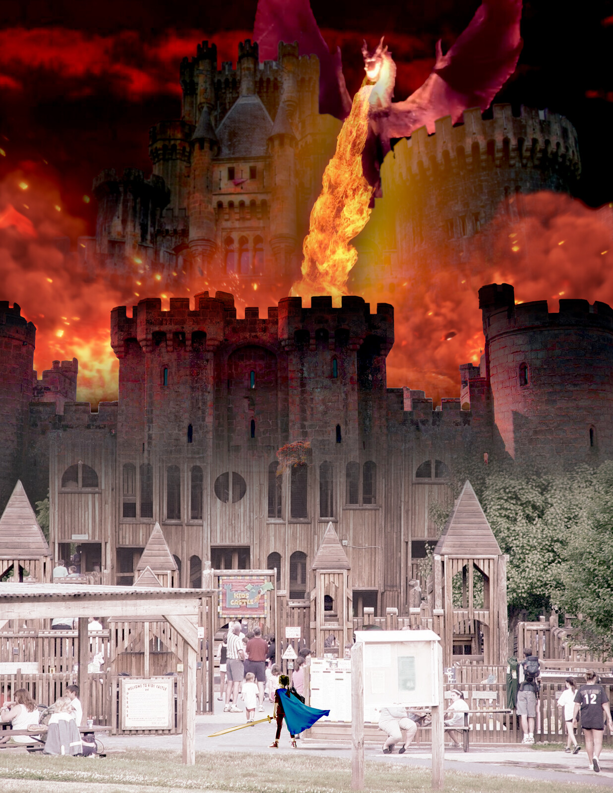 View of a Child: Last project for VC - 181. A Photoshop college.