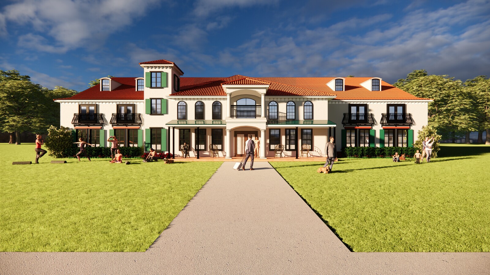 Front Elevation, Enscape Render
