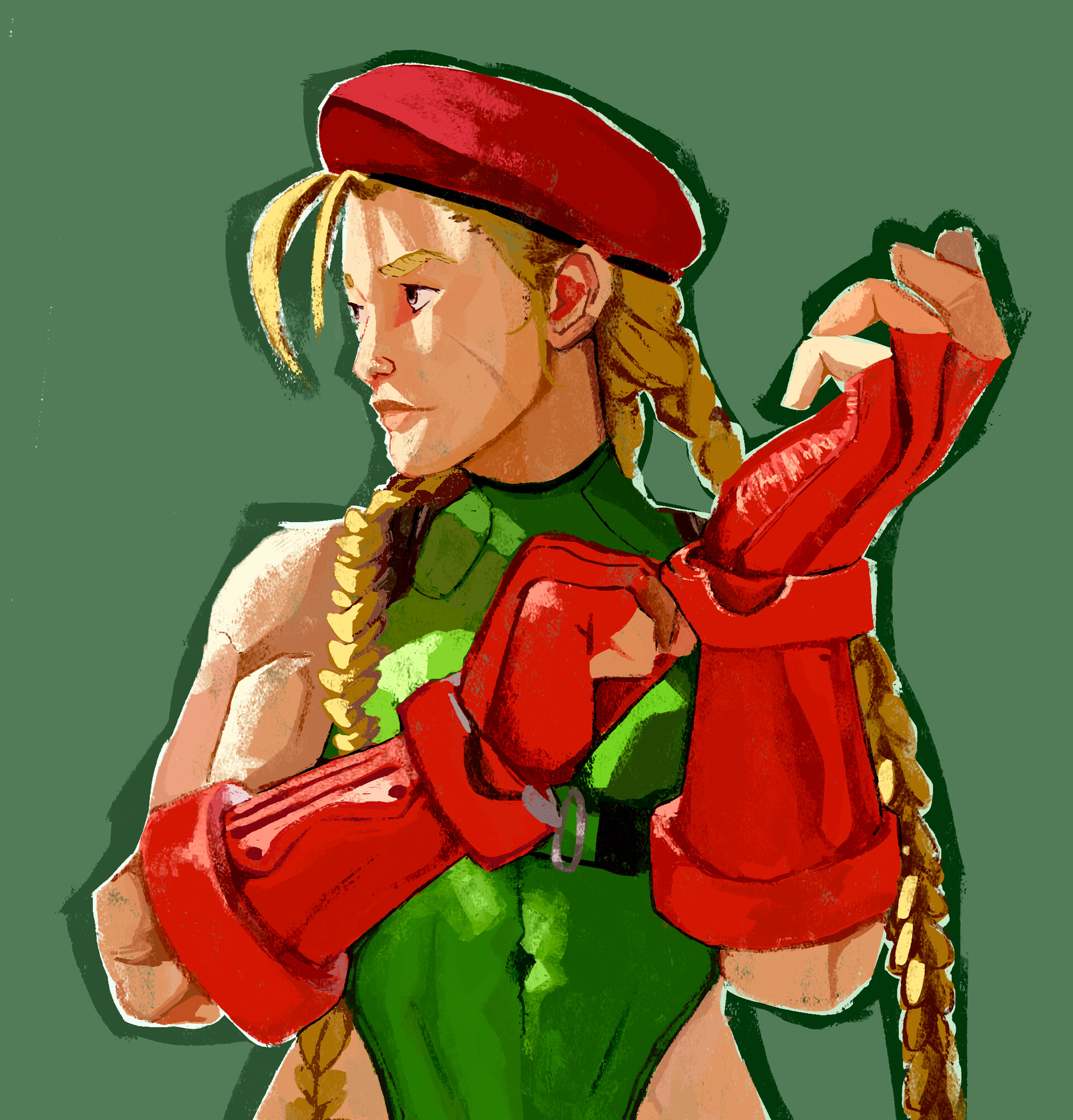 ArtStation - Character's The Green Hook Fighter (Game)