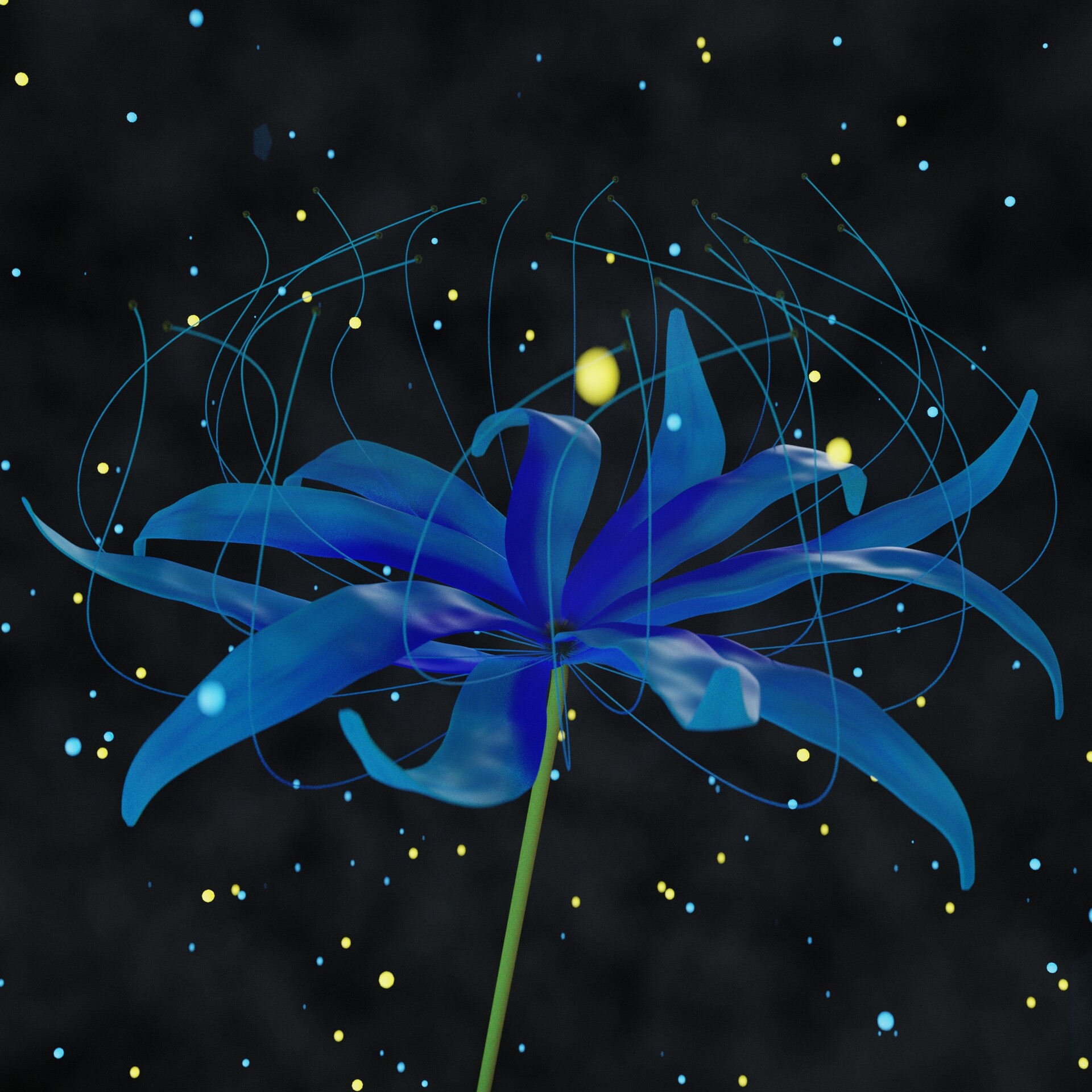 ArtStation - Blue Spider Lily