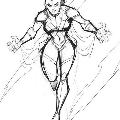 Female Superhero Standing Pose by theposearchives on DeviantArt