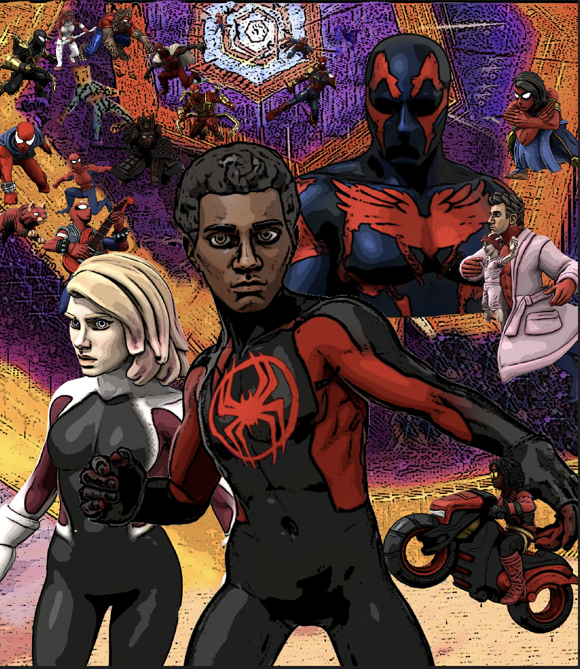 ArtStation - Spider-Man: Across The Spider-Verse Homage Poster