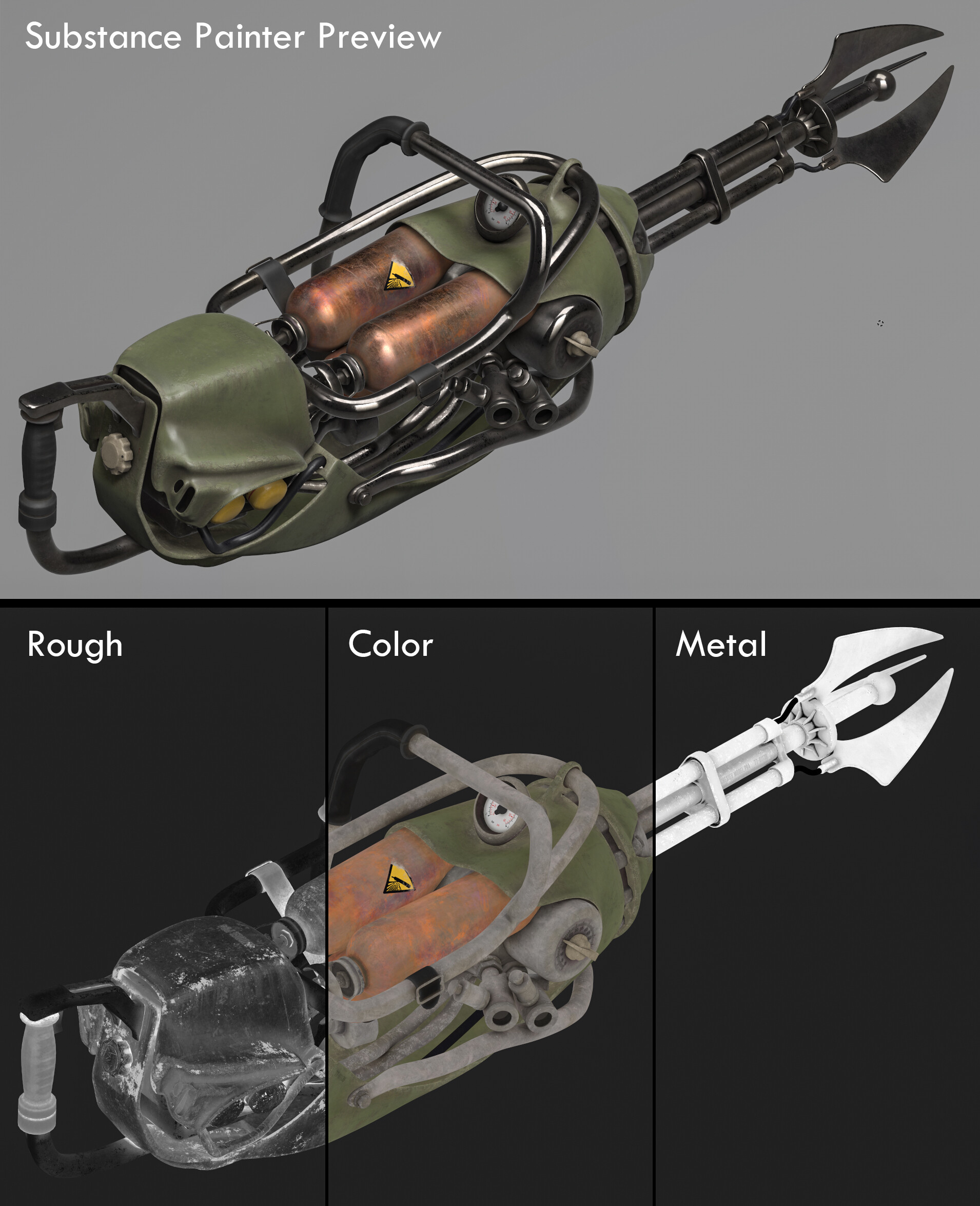ArtStation - Fallout - P94 Plasma Caster