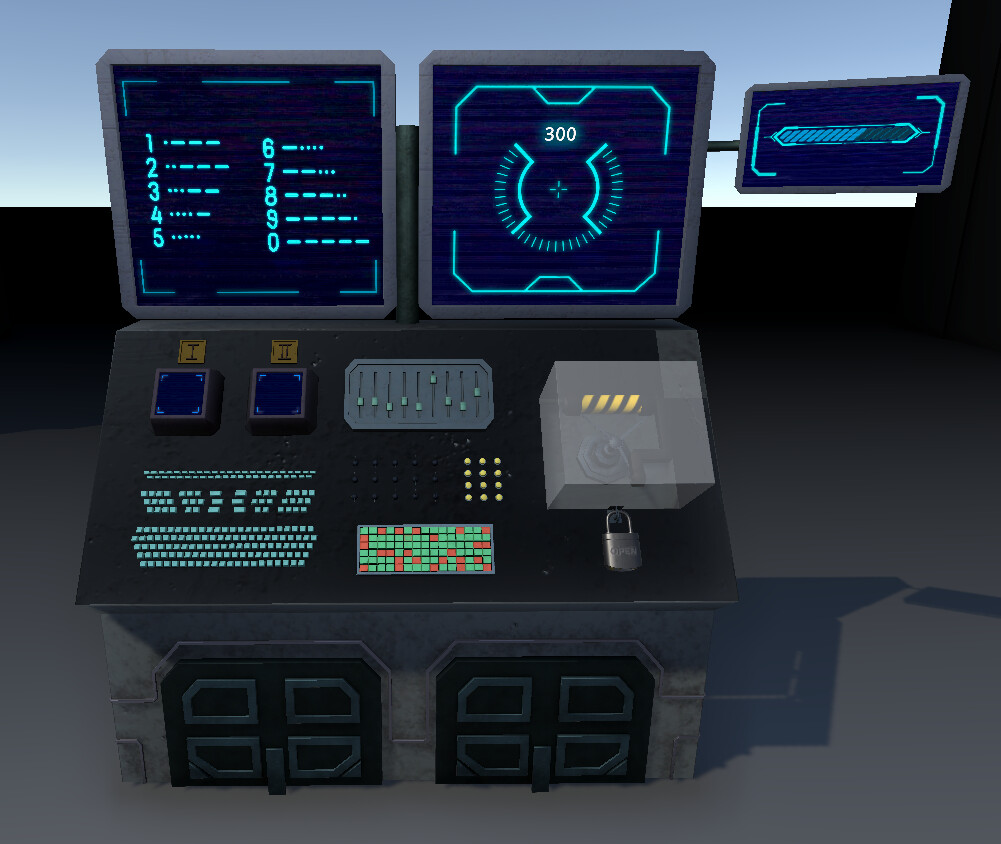 ArtStation - Sci-fi Morse code control panel