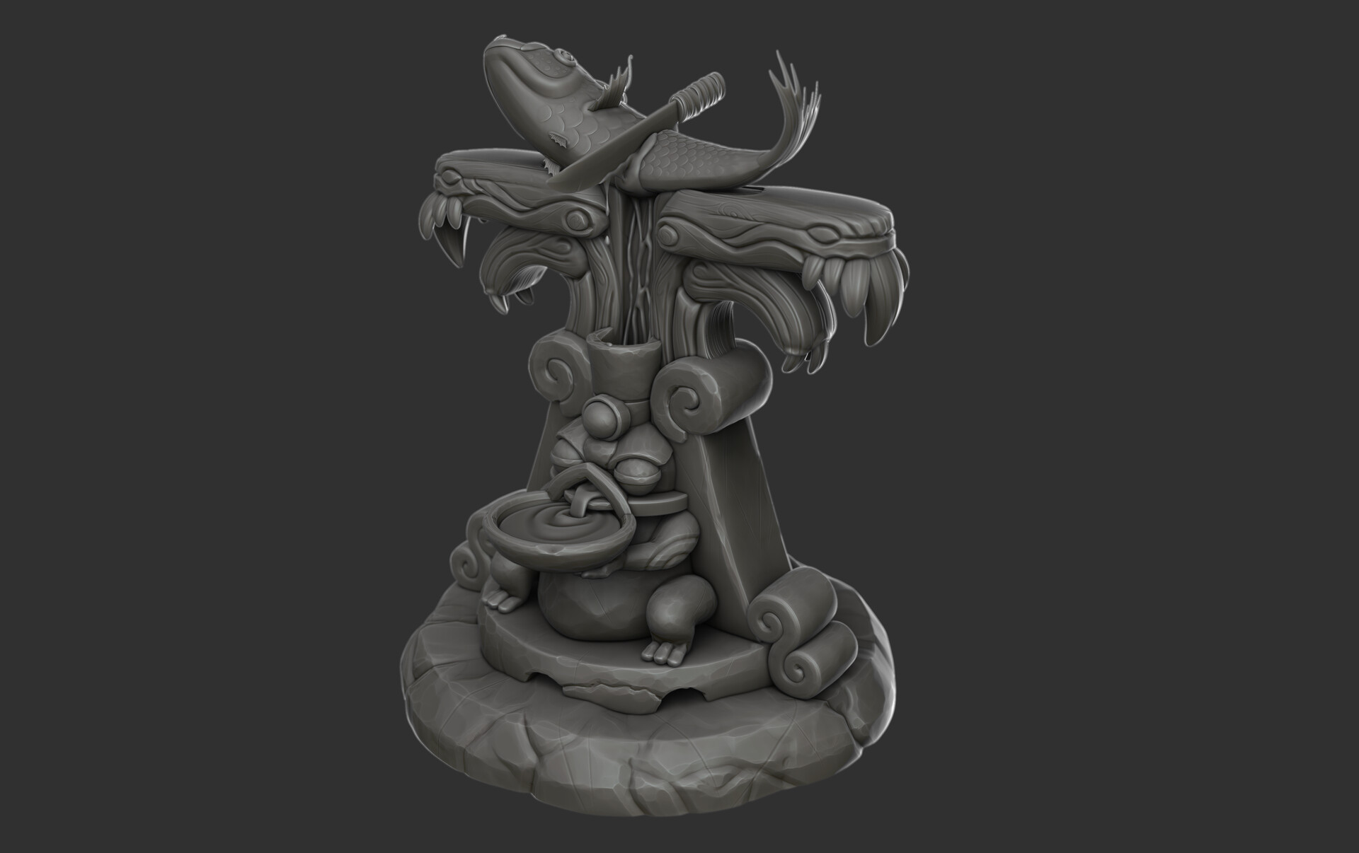 ArtStation - Test Sculpting for Artificial Core