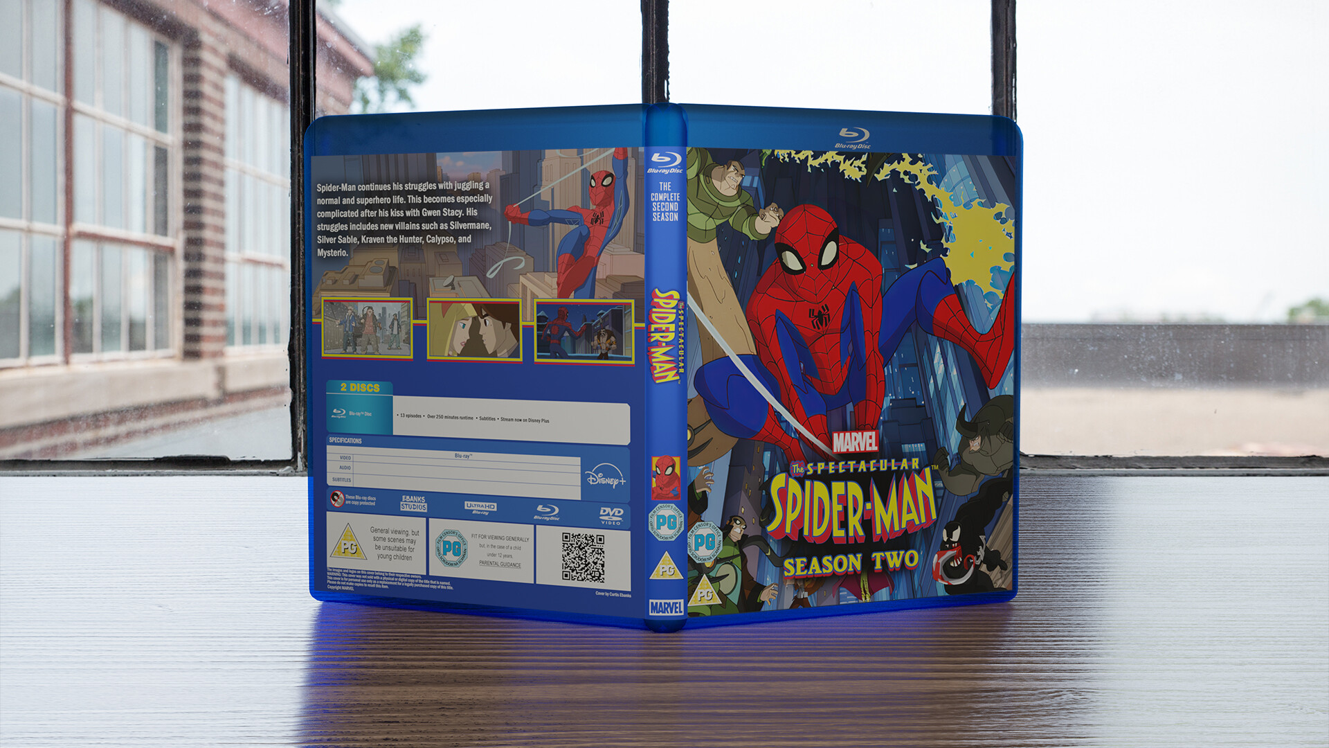 Artstation the spectacular spider man season 2 custom blu ray cover