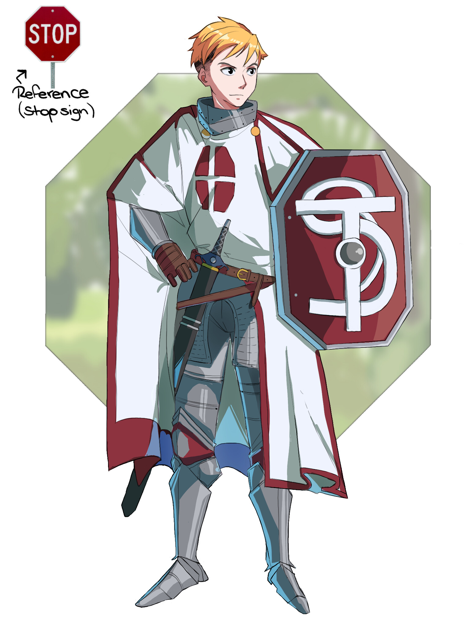 ArtStation - Stop Sign knight