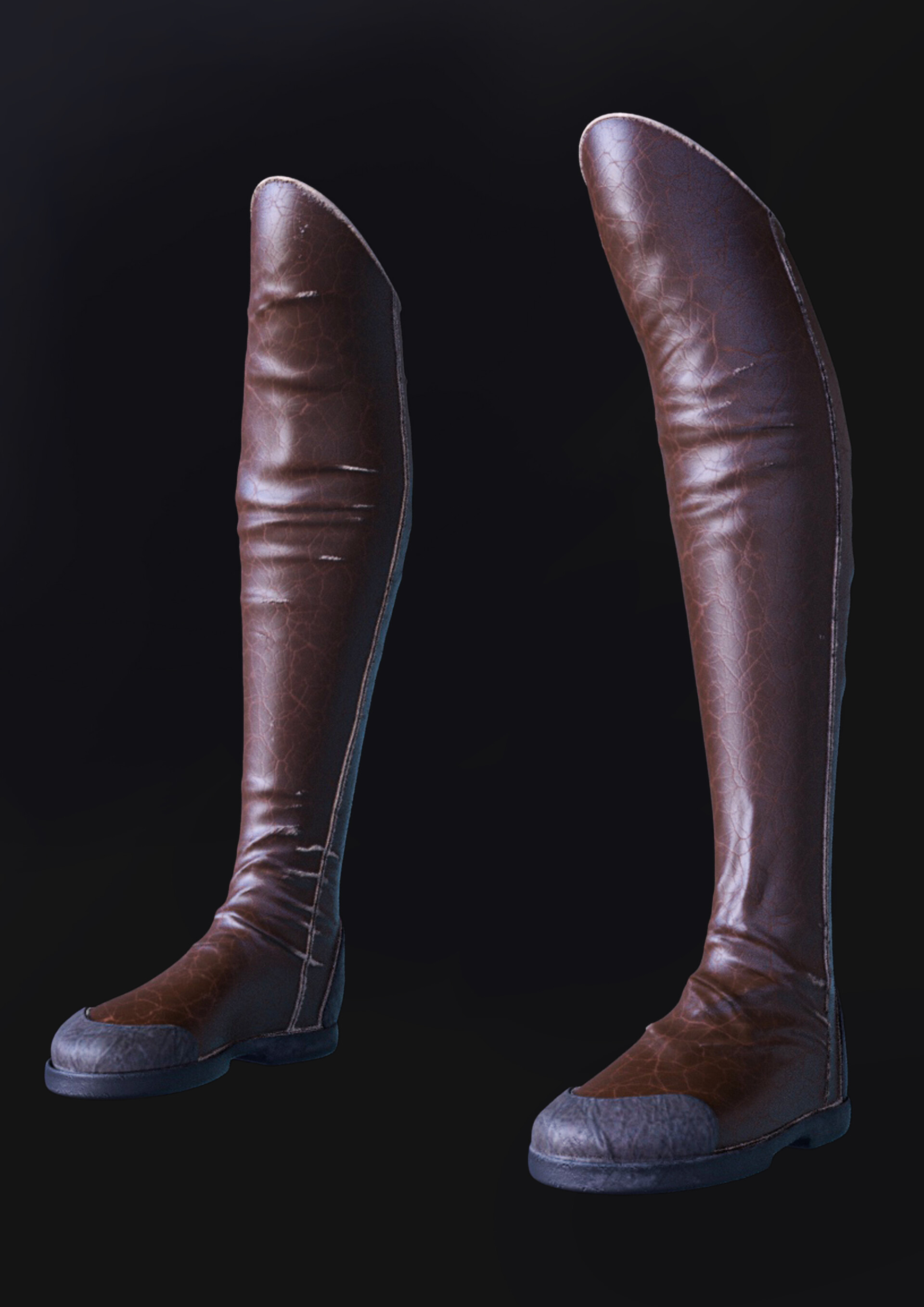 ArtStation - Leather Boots