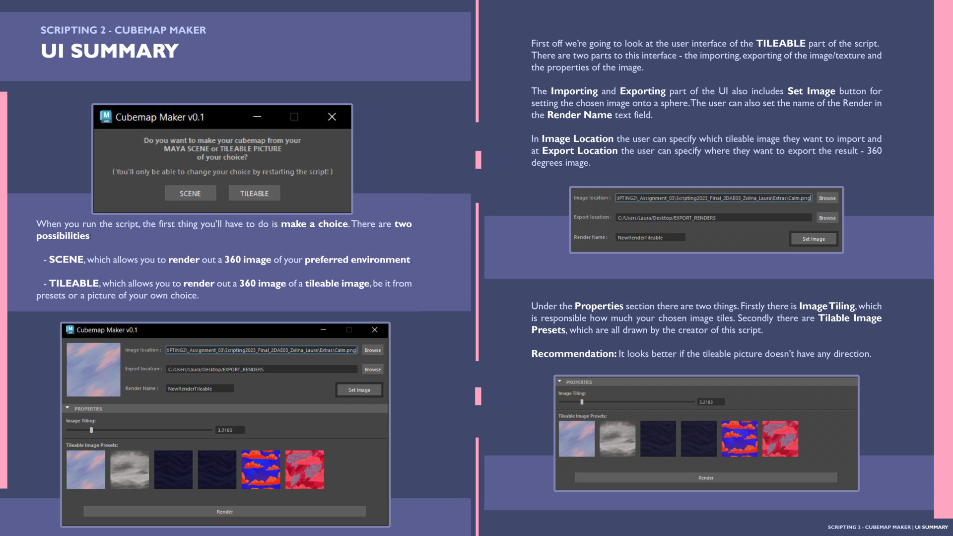 Laura zvilna cubemap maker maya tool inside the painting