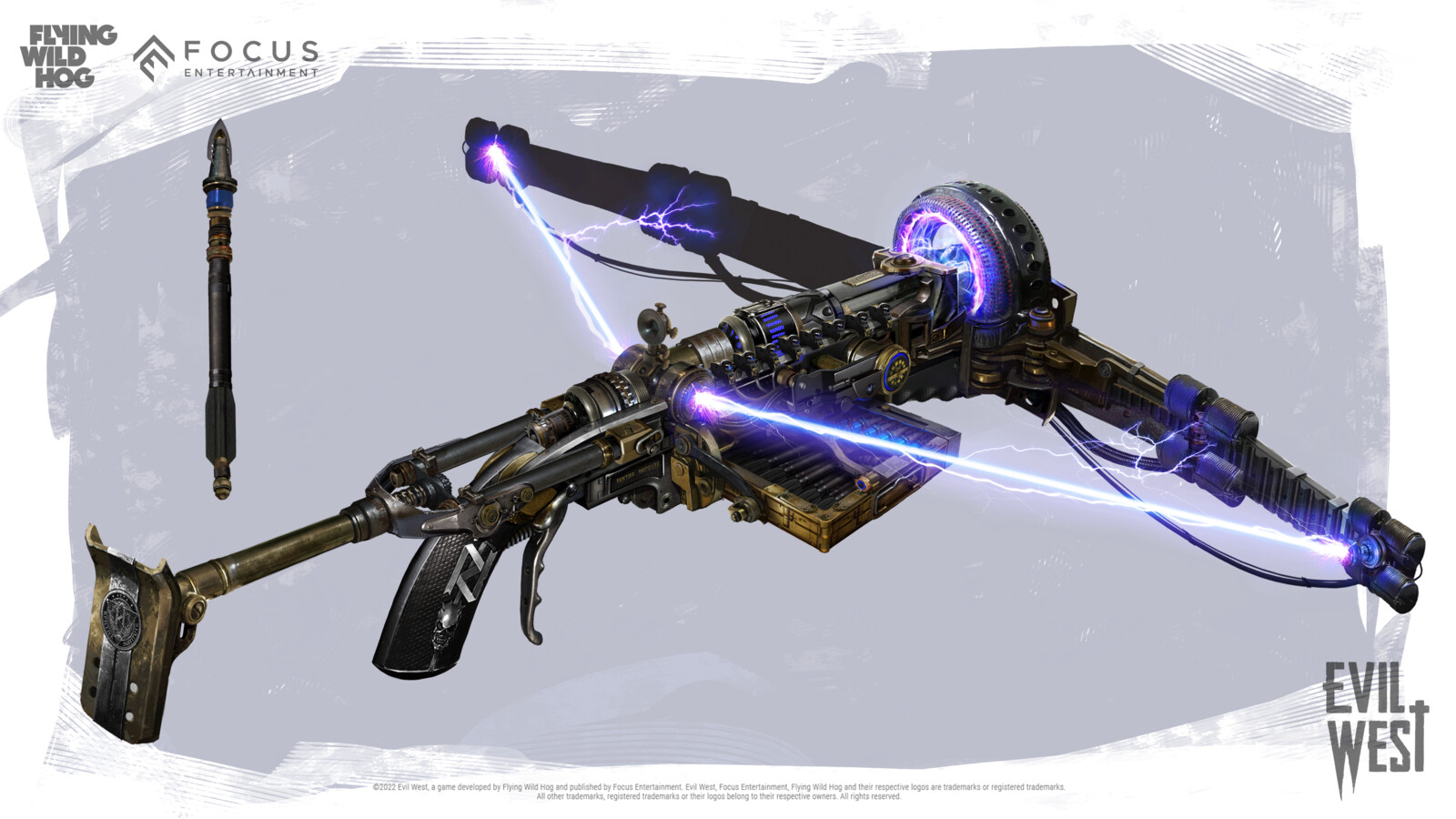 Concept art for electric crossbow