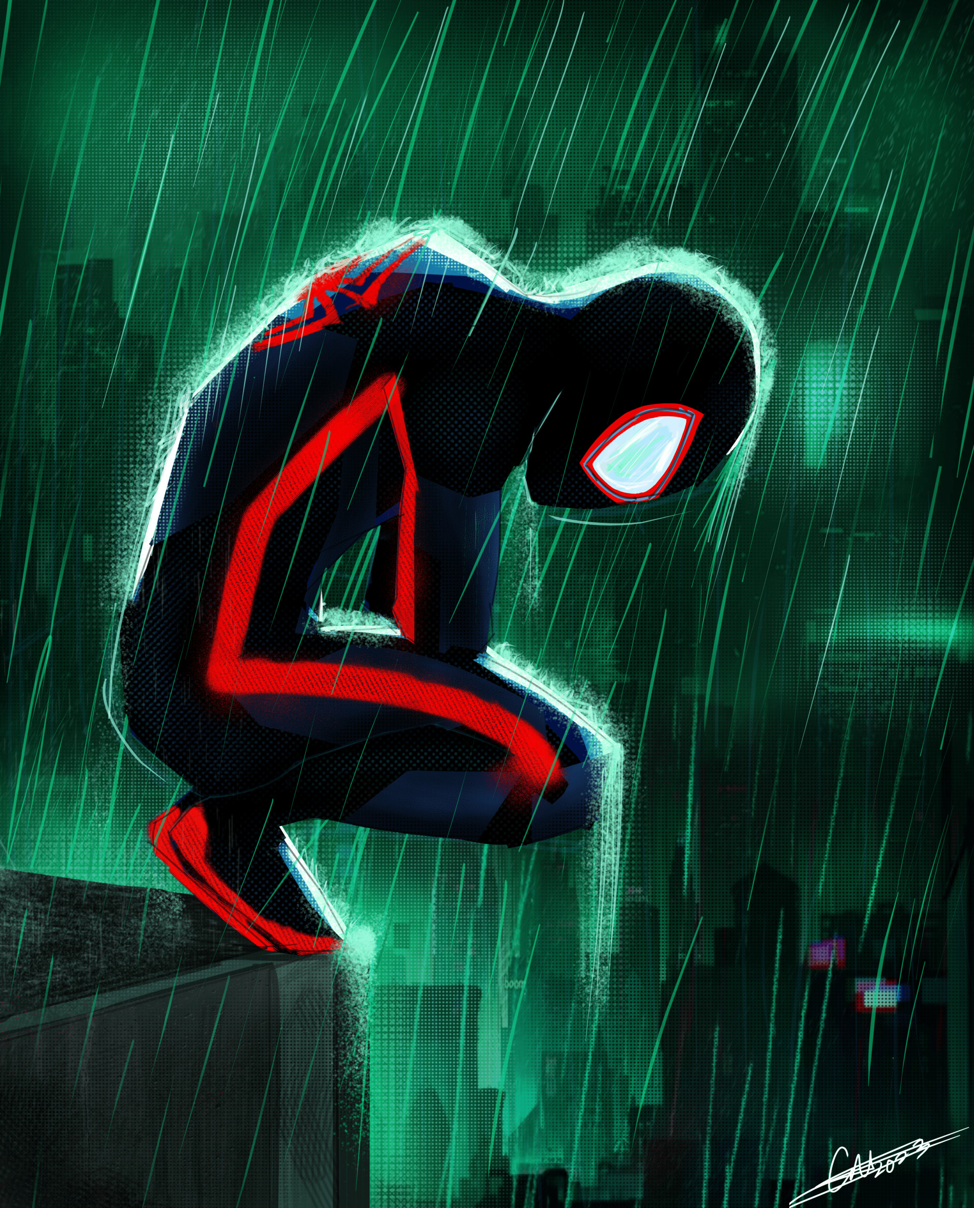 ArtStation - Spiderman Across the spider verse
